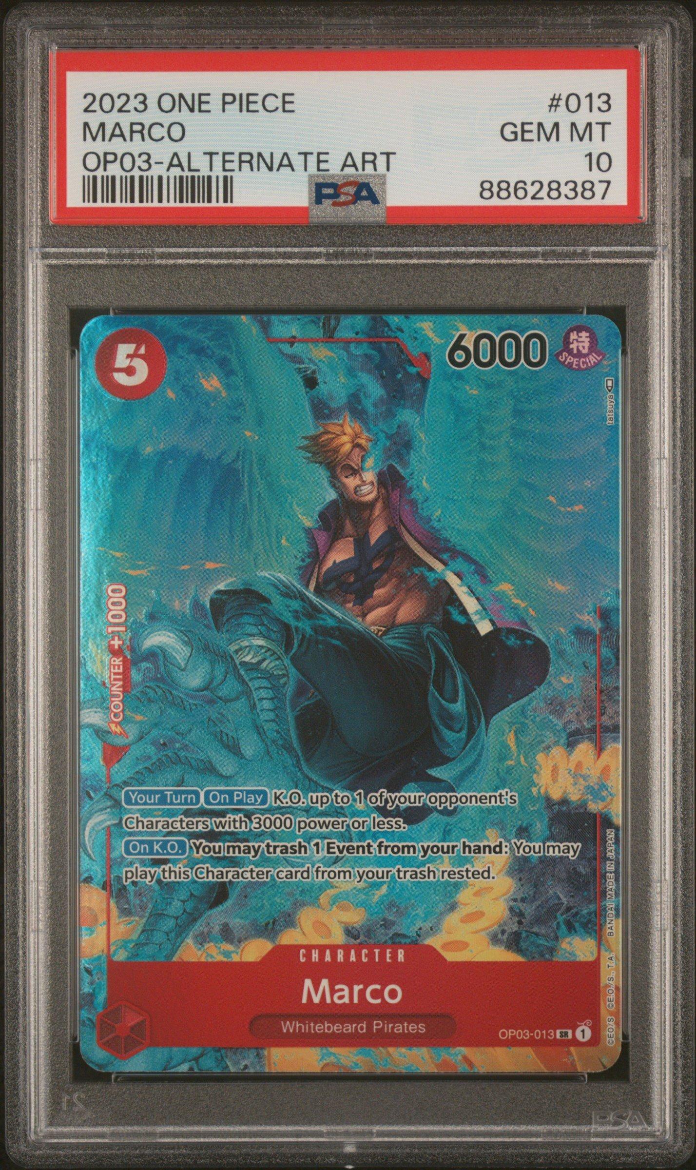 マルコ　psa10 2023 One Piece Pillars Of Strength 013 Marco Alternate Art PSA 10