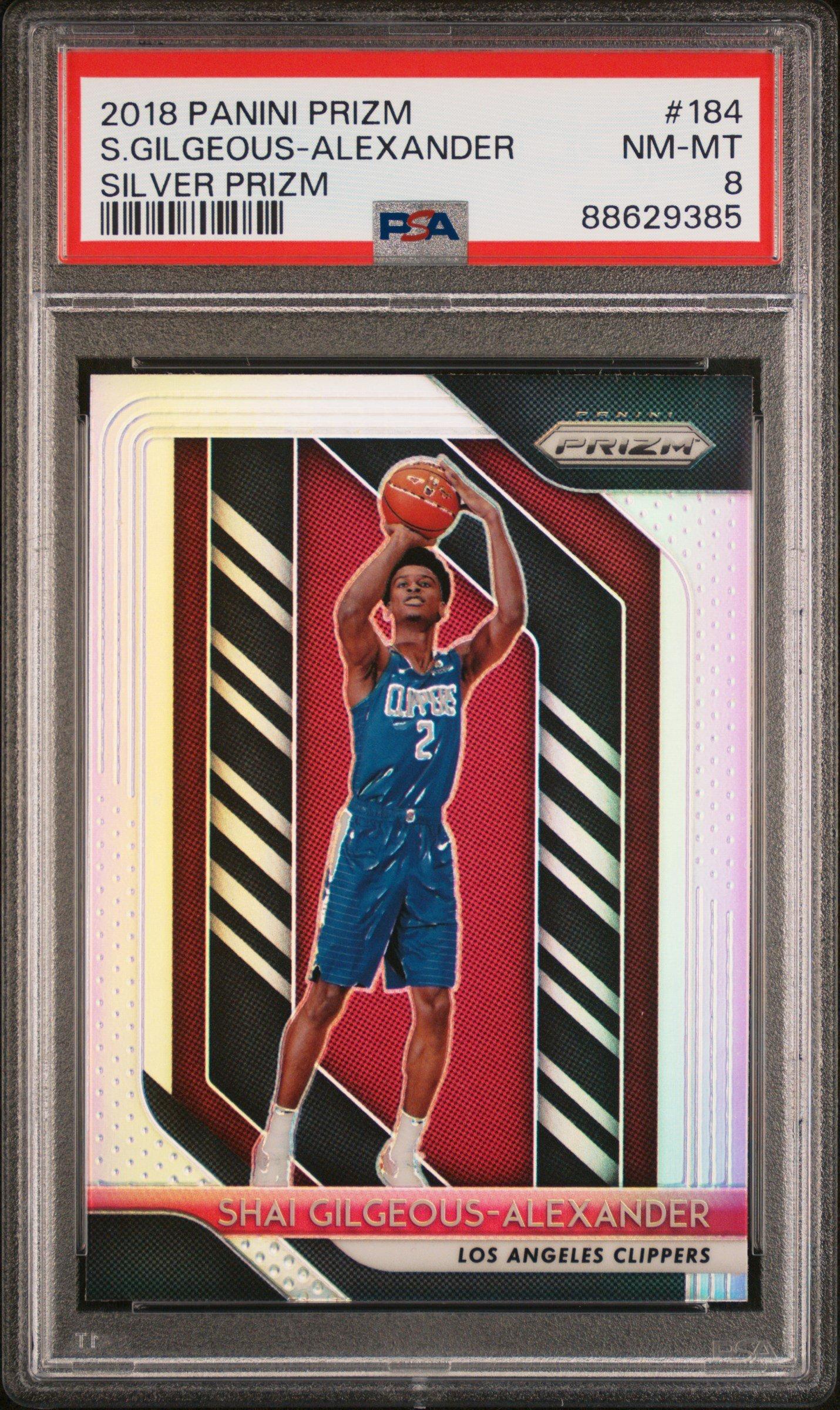 2018 Panini Prizm 184 Shai Gilgeous-alexander Silver Prizm PSA