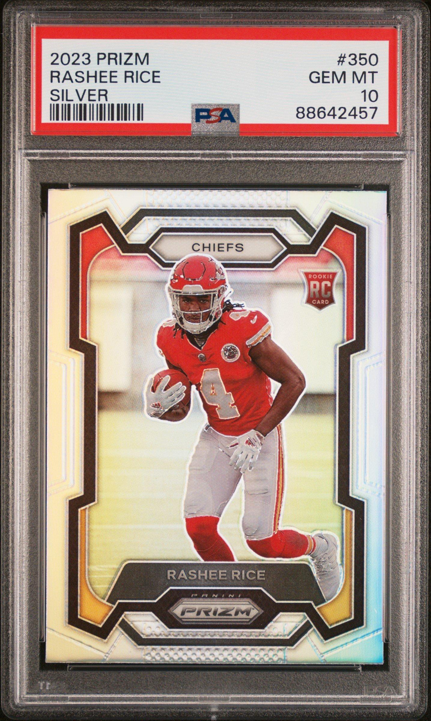 2023 Panini Prizm 350 Rashee Rice Silver Prizm PSA 10