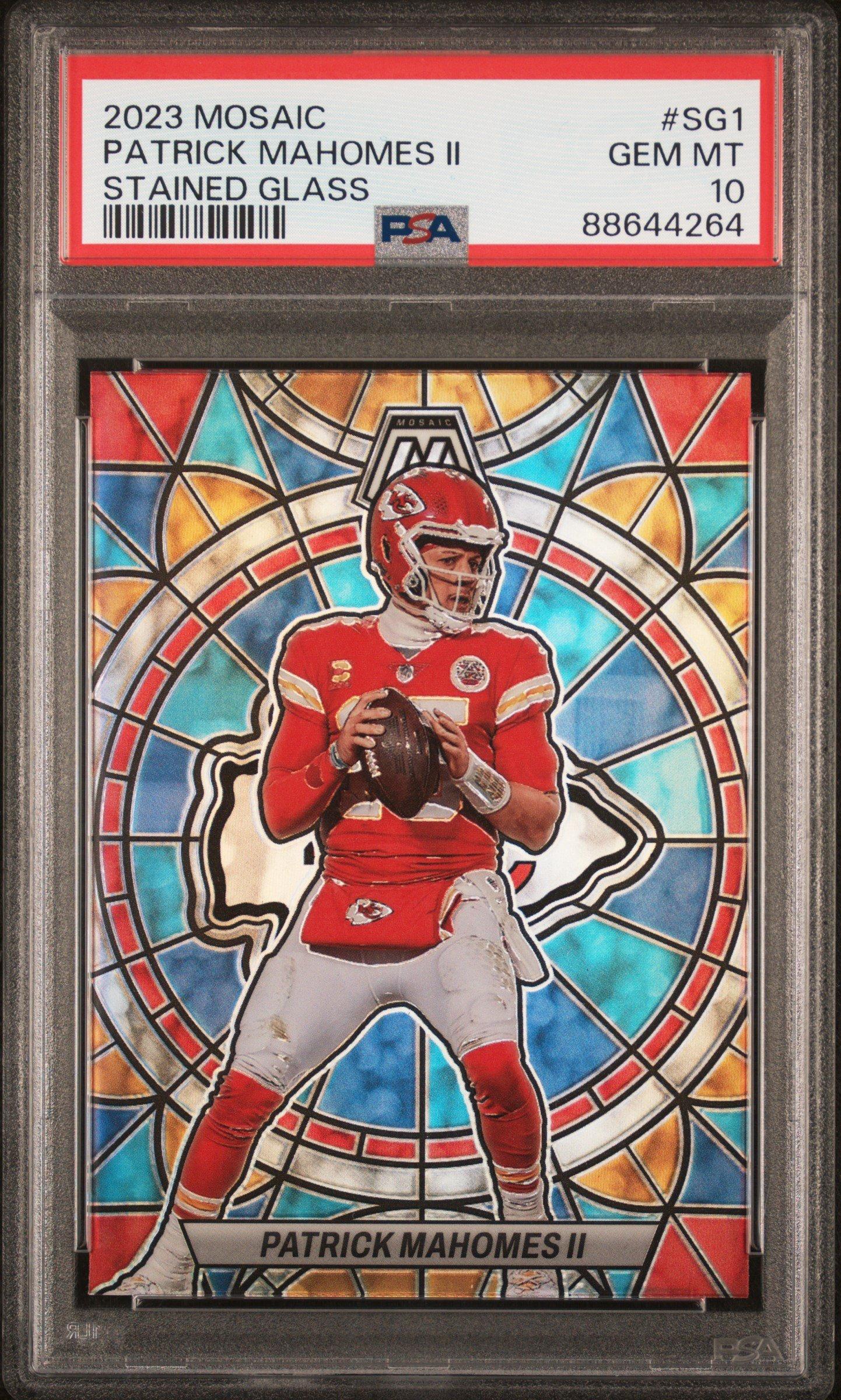 2023 Panini Mosaic Stained Glass Sg1 Patrick Mahomes Ii PSA 10