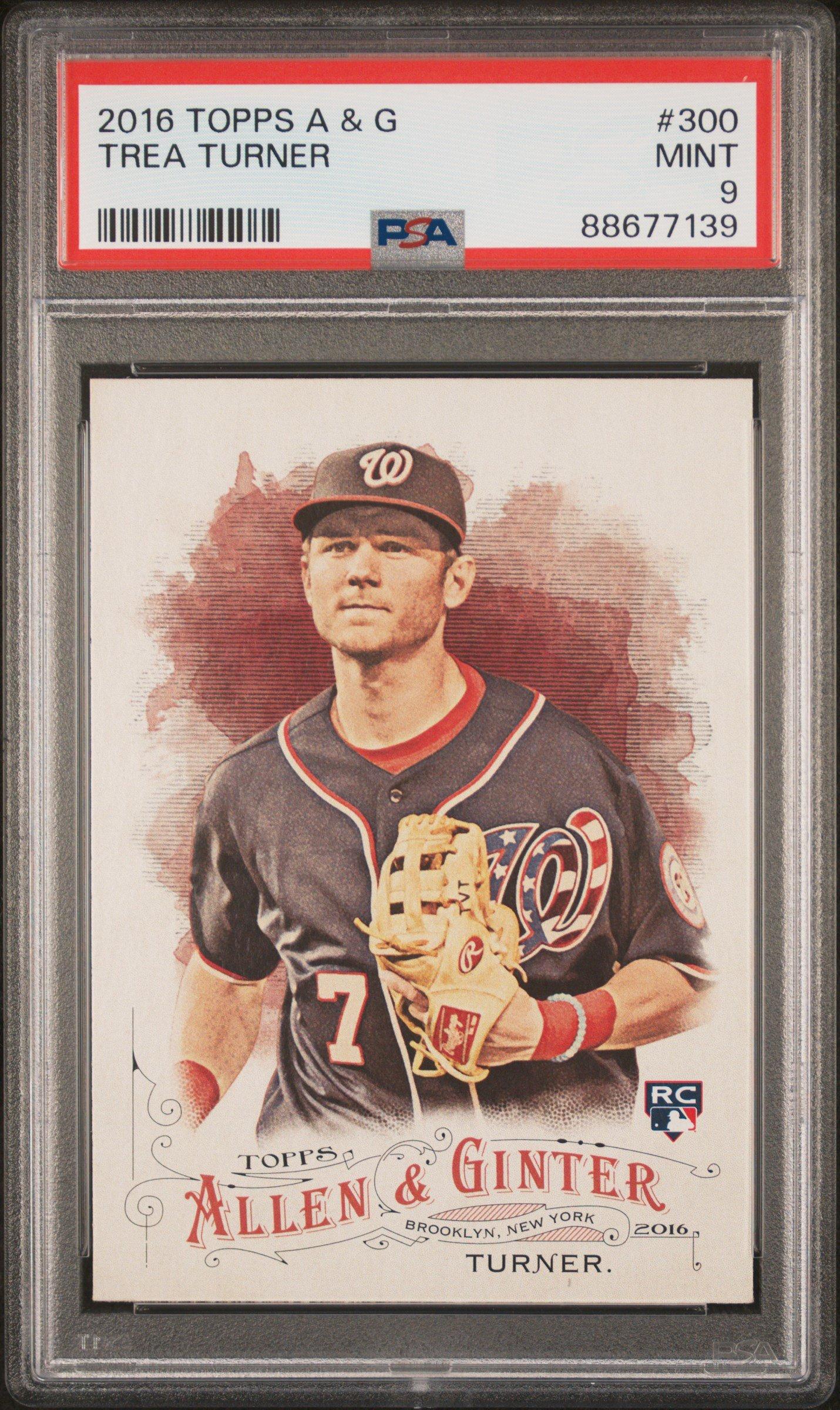 2016 Topps Allen & Ginter 300 Trea Turner PSA 9