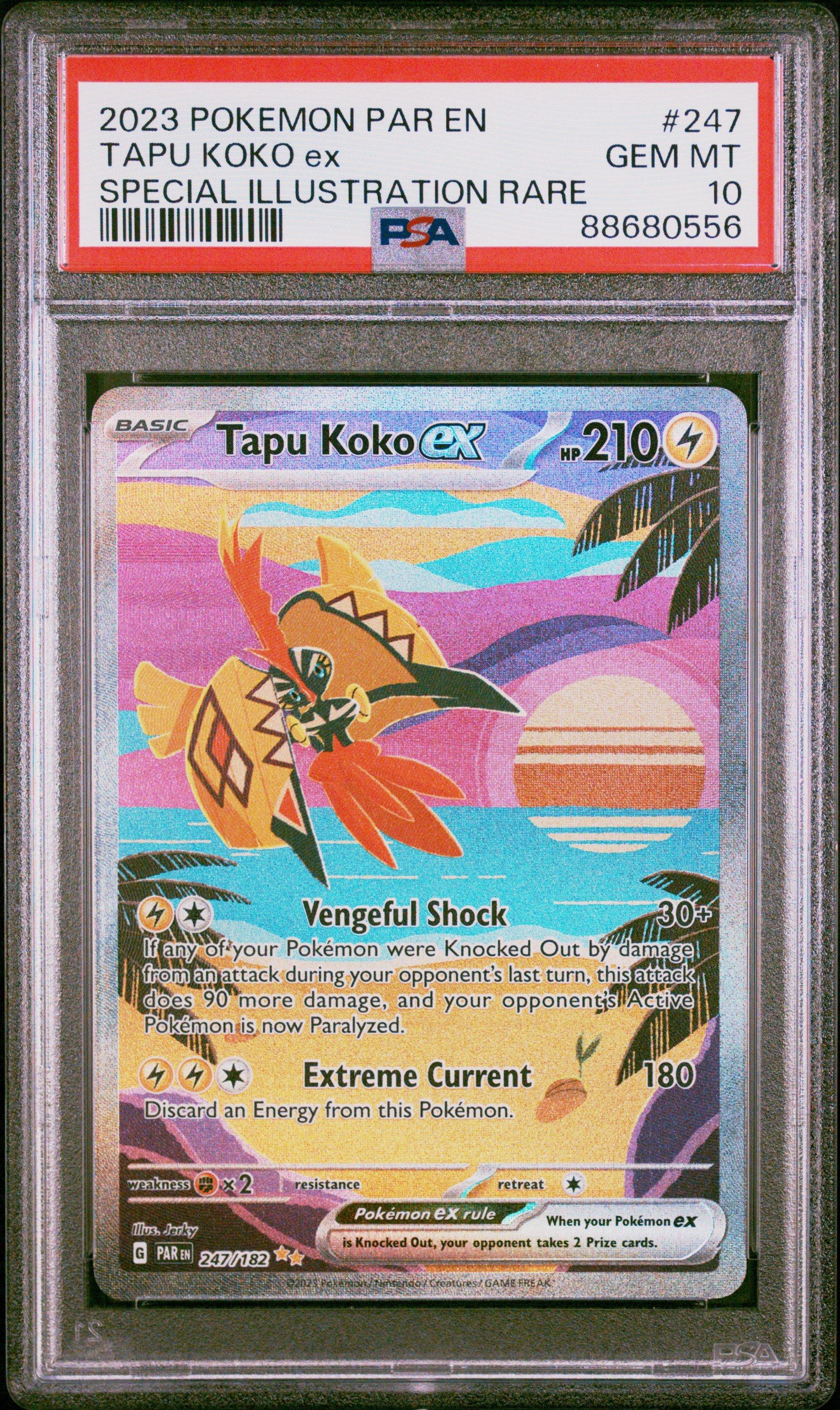 2023 Pokemon Par En-paradox Rift 247 Tapu Koko Ex Special Illustration ...