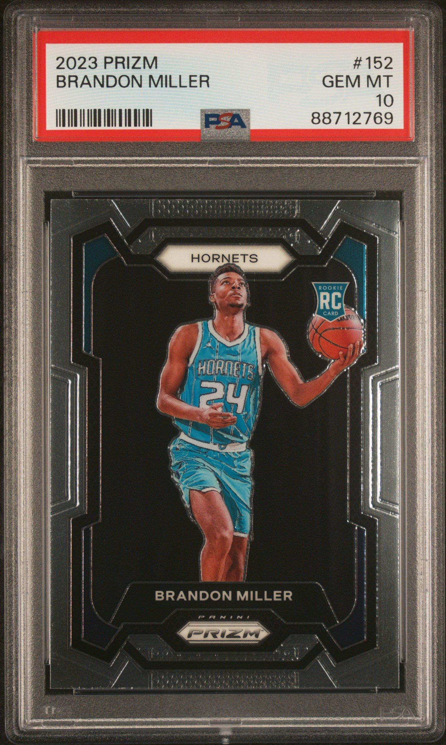 2023 Panini Prizm 152 Brandon Miller PSA 10