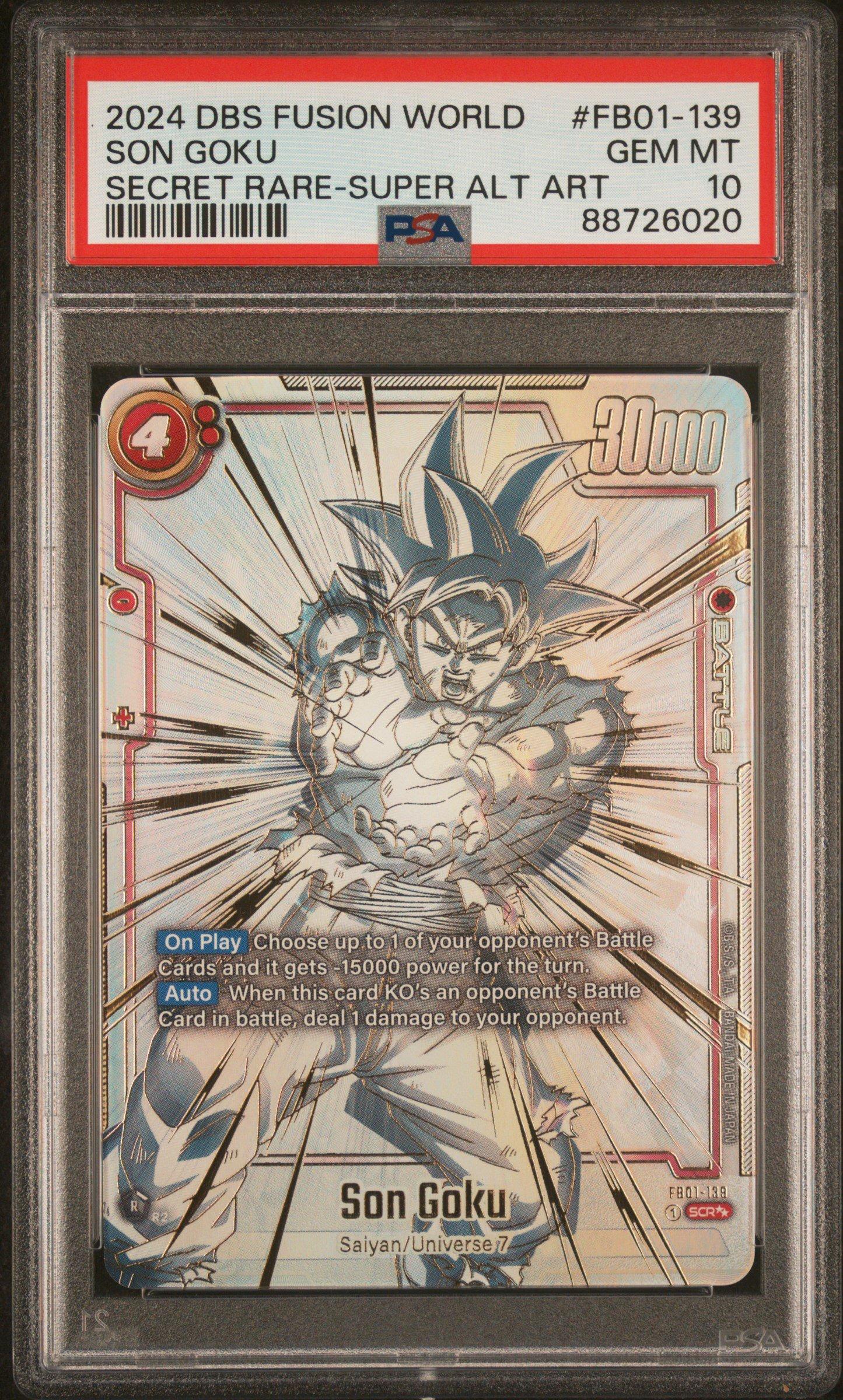 2019 Dragon Ball Super SS4 Son Goku, A Heartfelt Plea SR 2024 PSA 10 GEM MINT