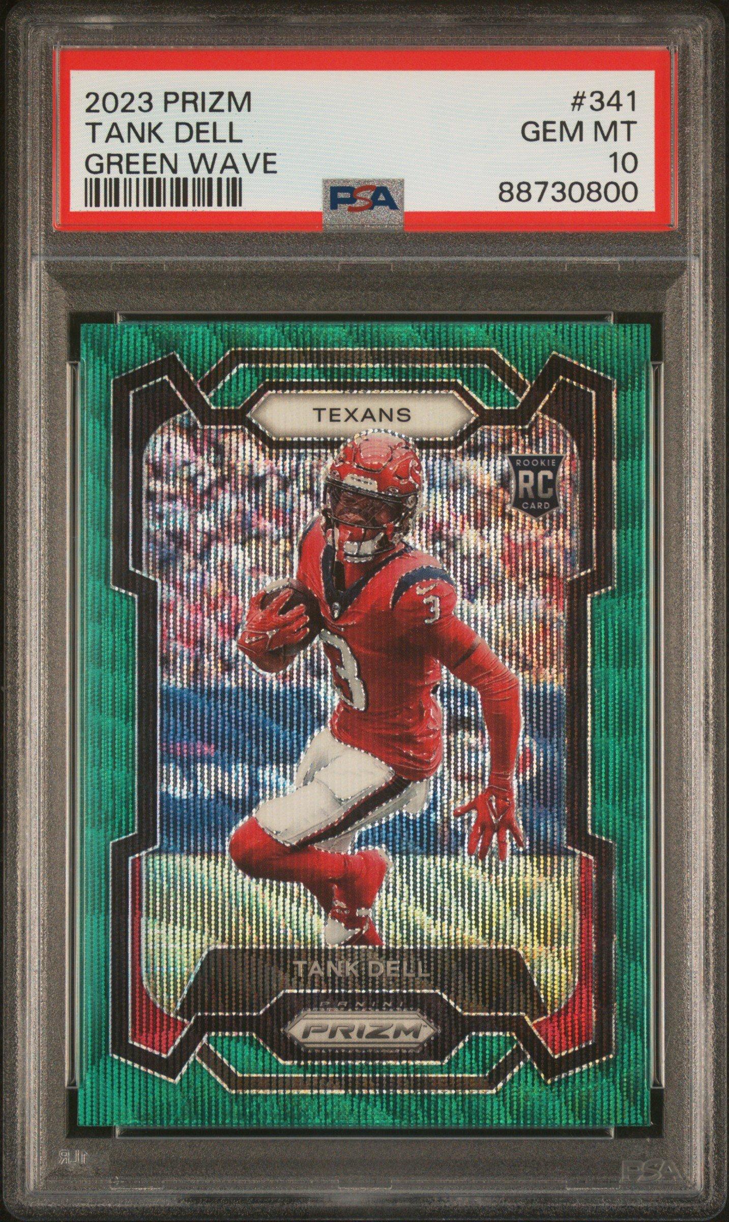 2023 Panini Prizm 341 Tank Dell Green Wave PSA 10