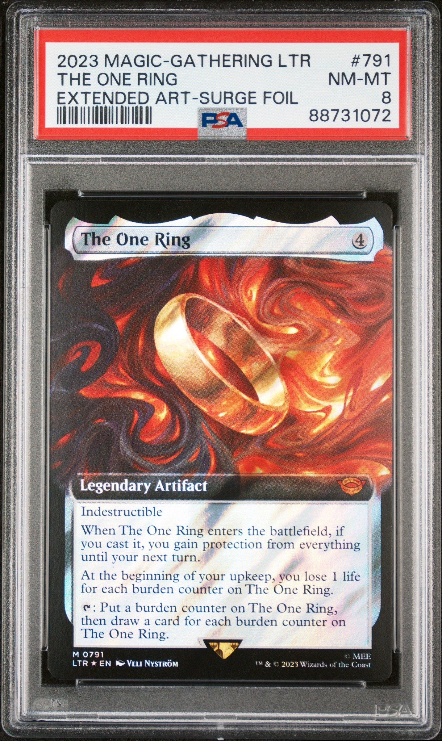 2023 Magic The Gathering Tales Of Middle-earth 791 The One Ring PSA 8 ...
