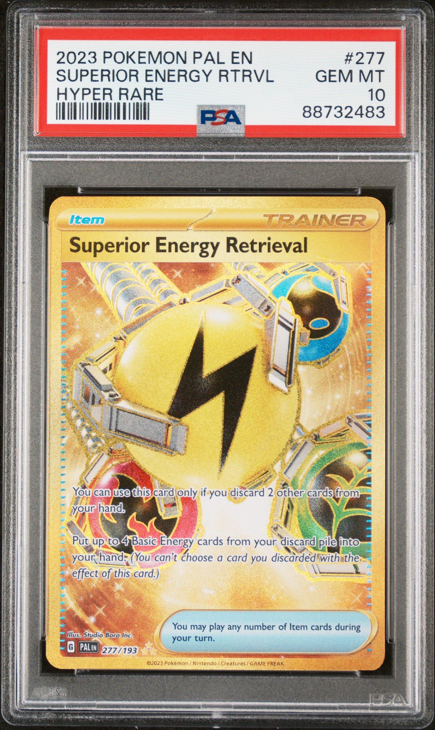 2023 Pokemon Pal En-paldea Evolved 277 Superior Energy Retrieval Hyper Rare  PSA 10 Graded Card | GameStop