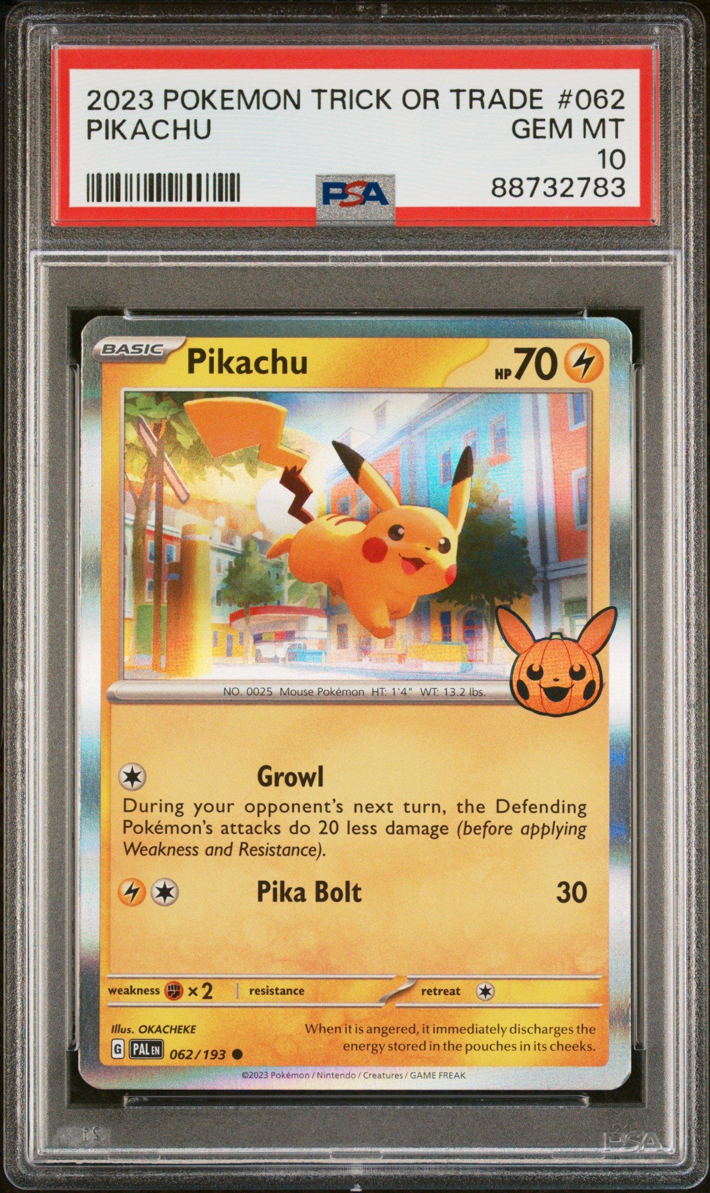 2023 Pokemon Trick Or Trade 062 Pikachu PSA 10 | GameStop
