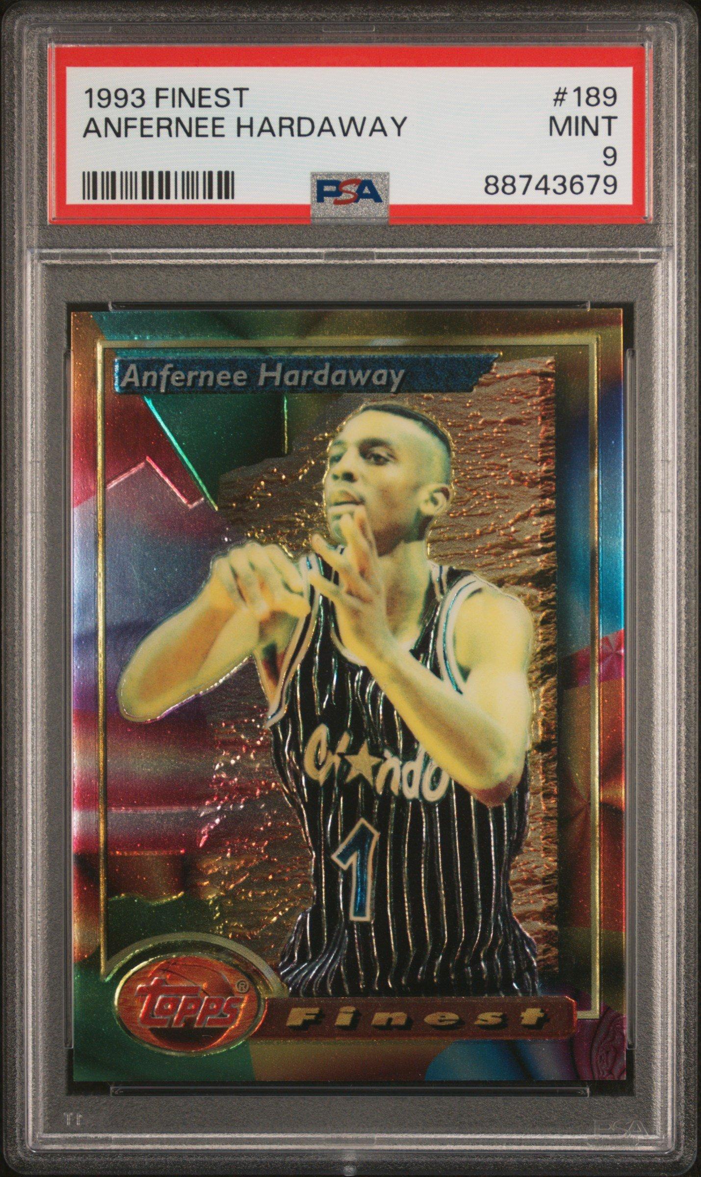 1993 Finest 189 Anfernee Hardaway PSA 9