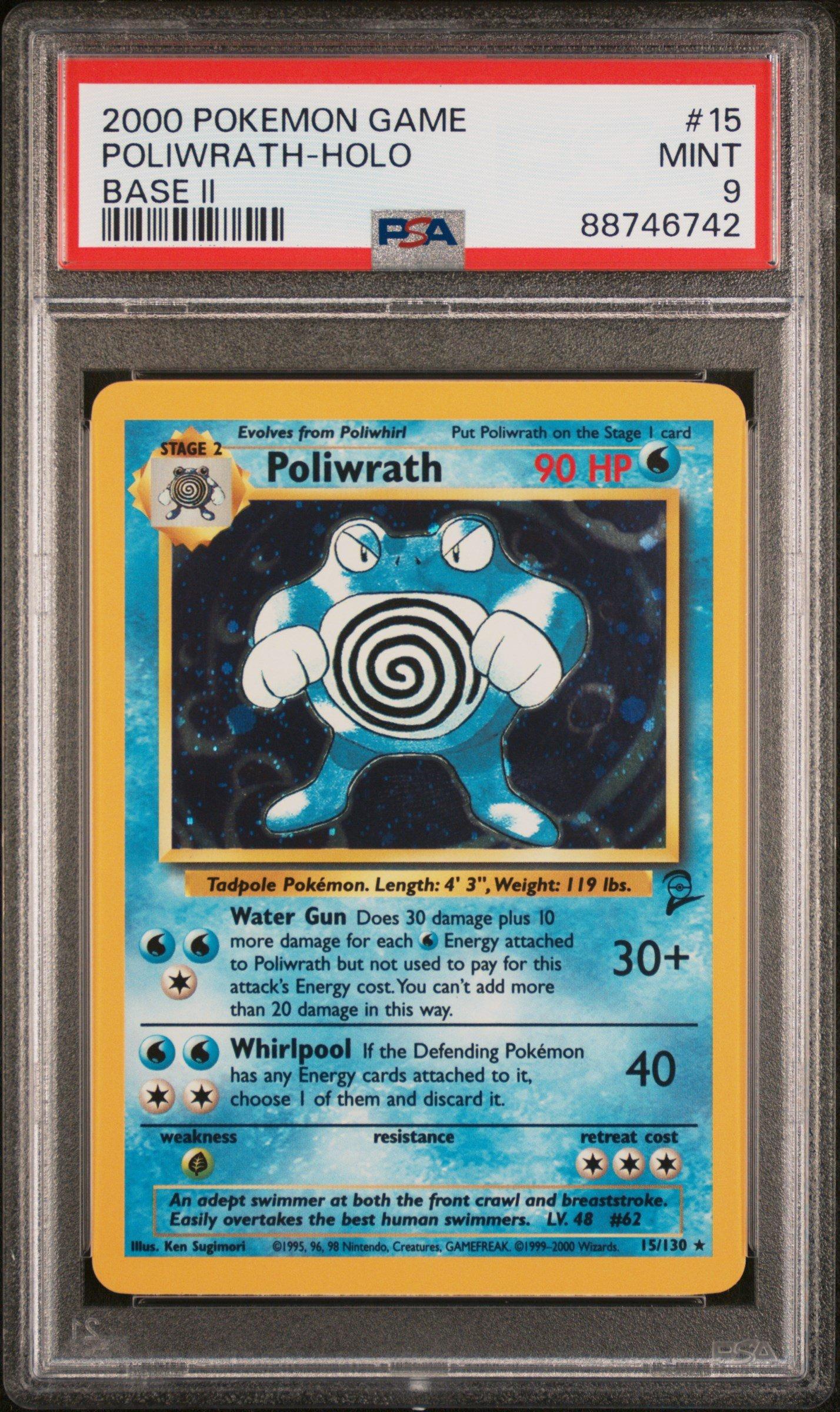2000 Pokemon Game Base Ii 15 Poliwrath-holo PSA 9 Graded Card | GameStop