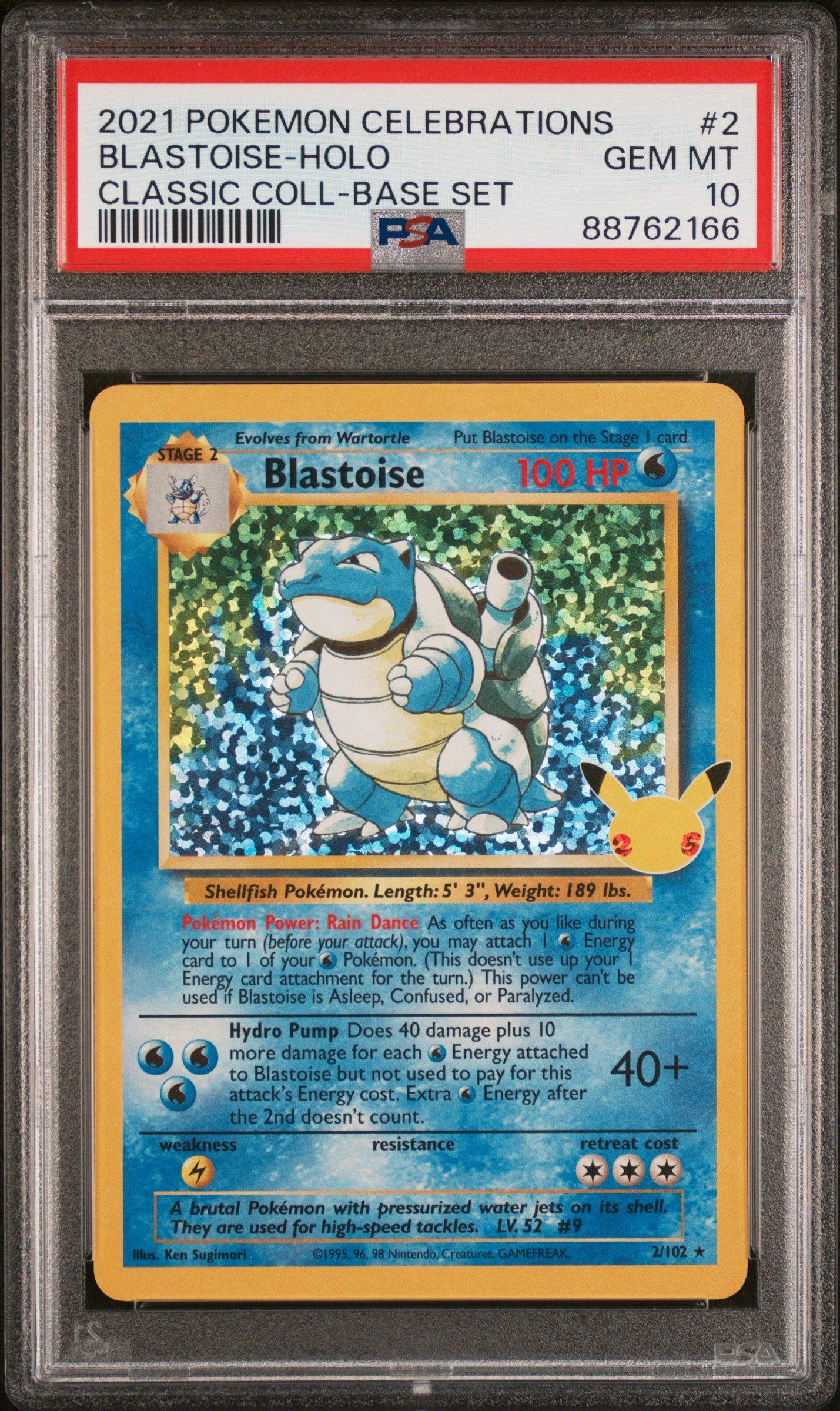 2021 Pokemon Celebrations Classic Collection 2 Blastoise-holo PSA