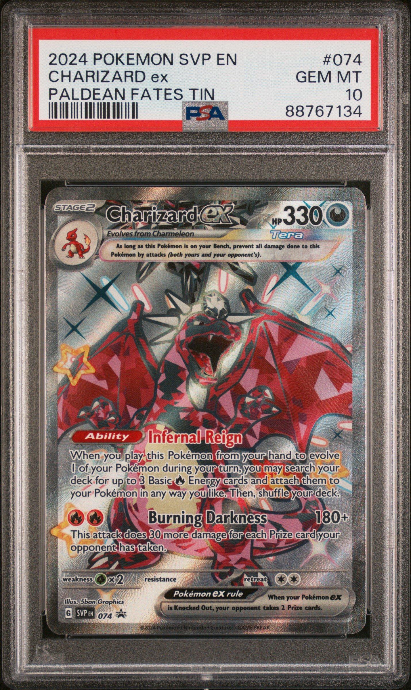 2024 Pokemon Svp En-sv Black Star Promo 074 Charizard Ex Paldean
