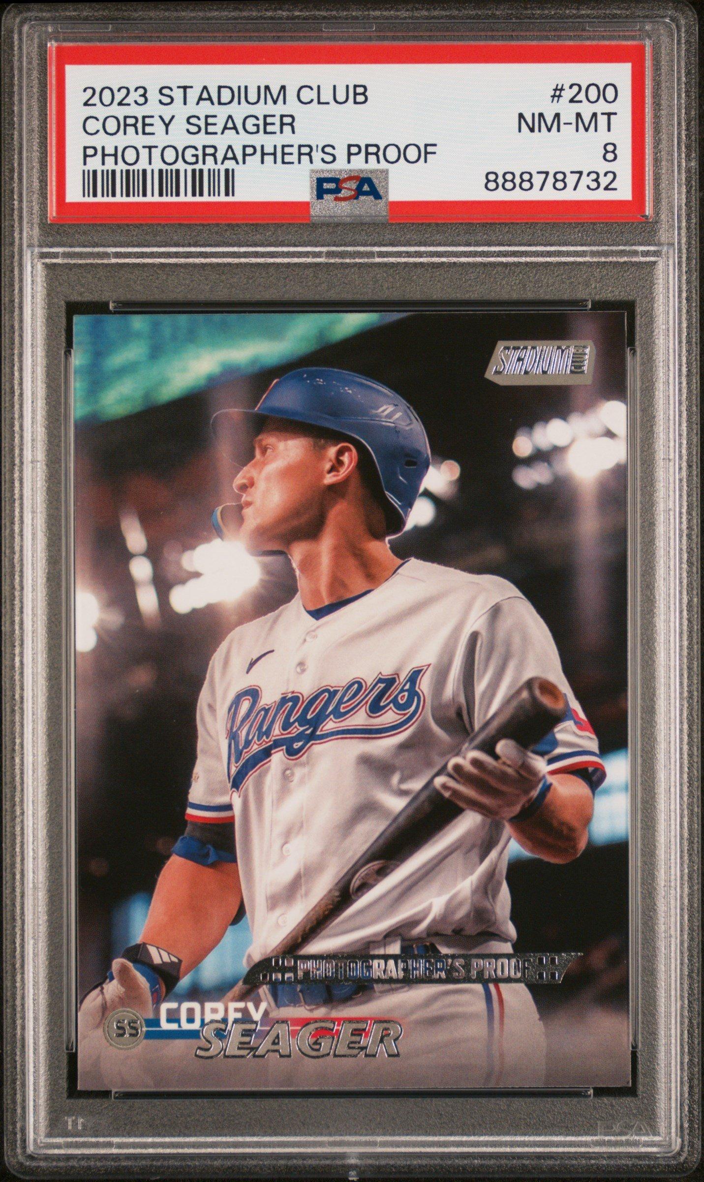 2023 Topps Stadium Club 200 Corey Seager PSA 8