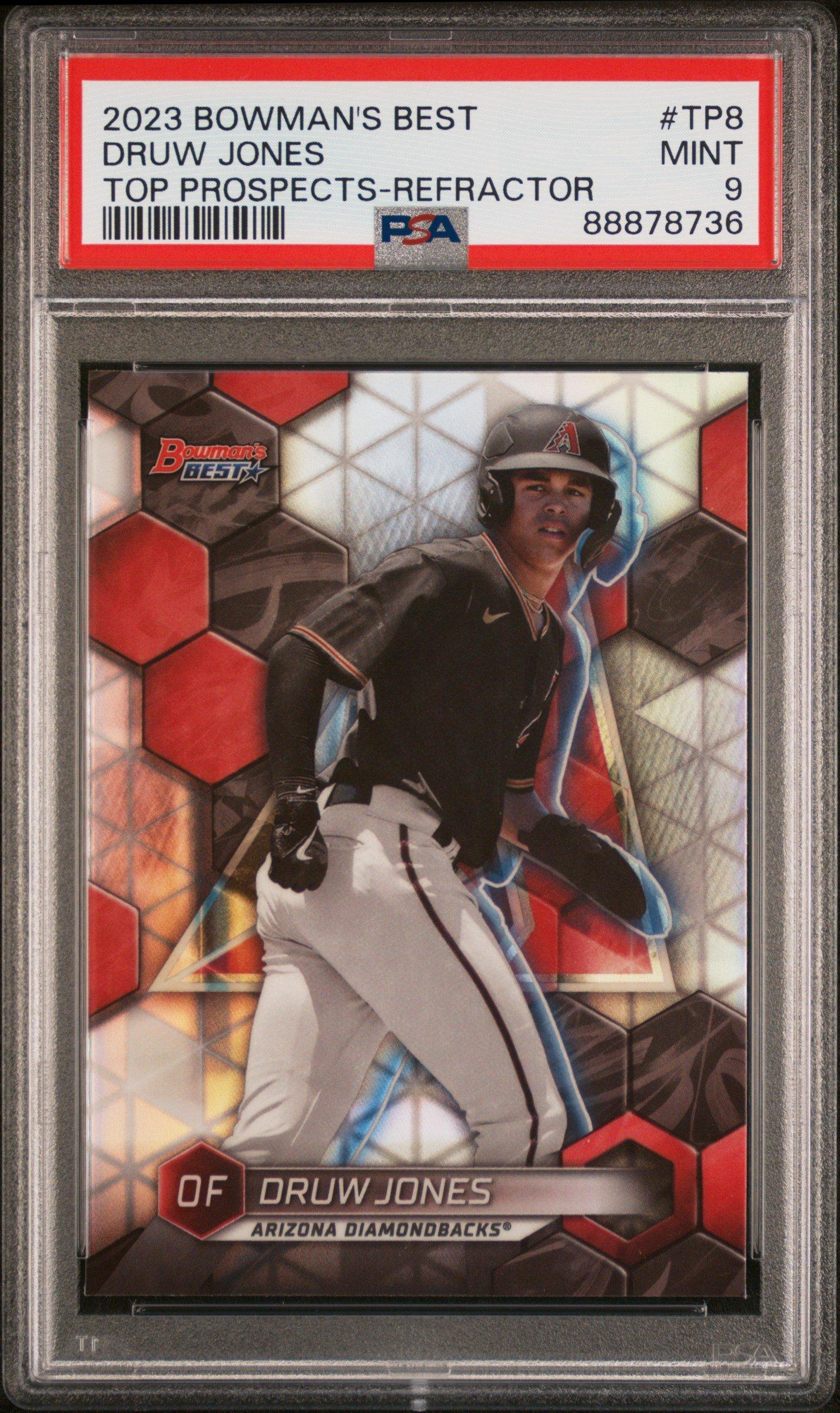 2023 Bowman's Best Top Prospects Tp8 Druw Jones PSA 9