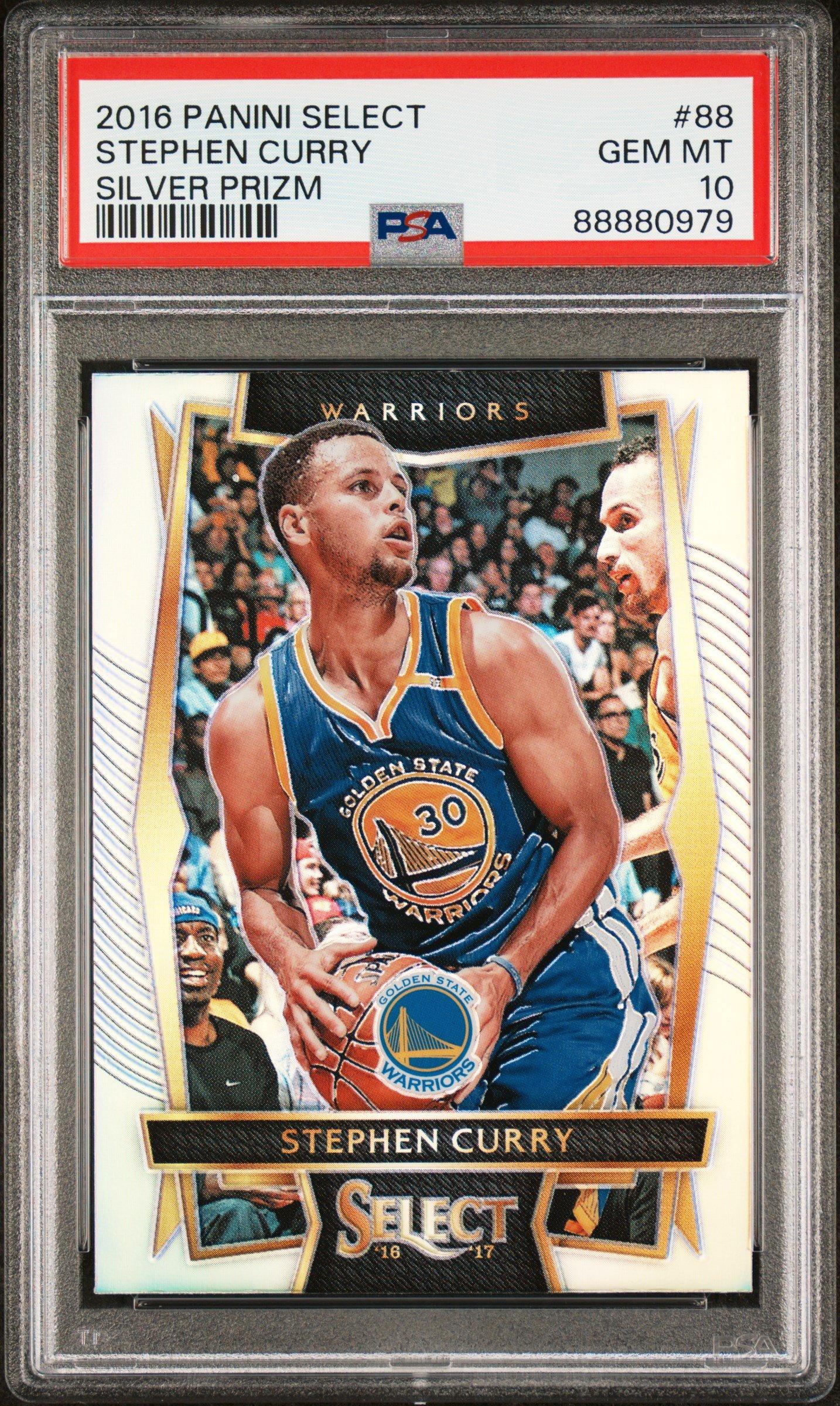 2016 Panini Select 88 Stephen Curry Silver Prizm PSA 10 Graded 