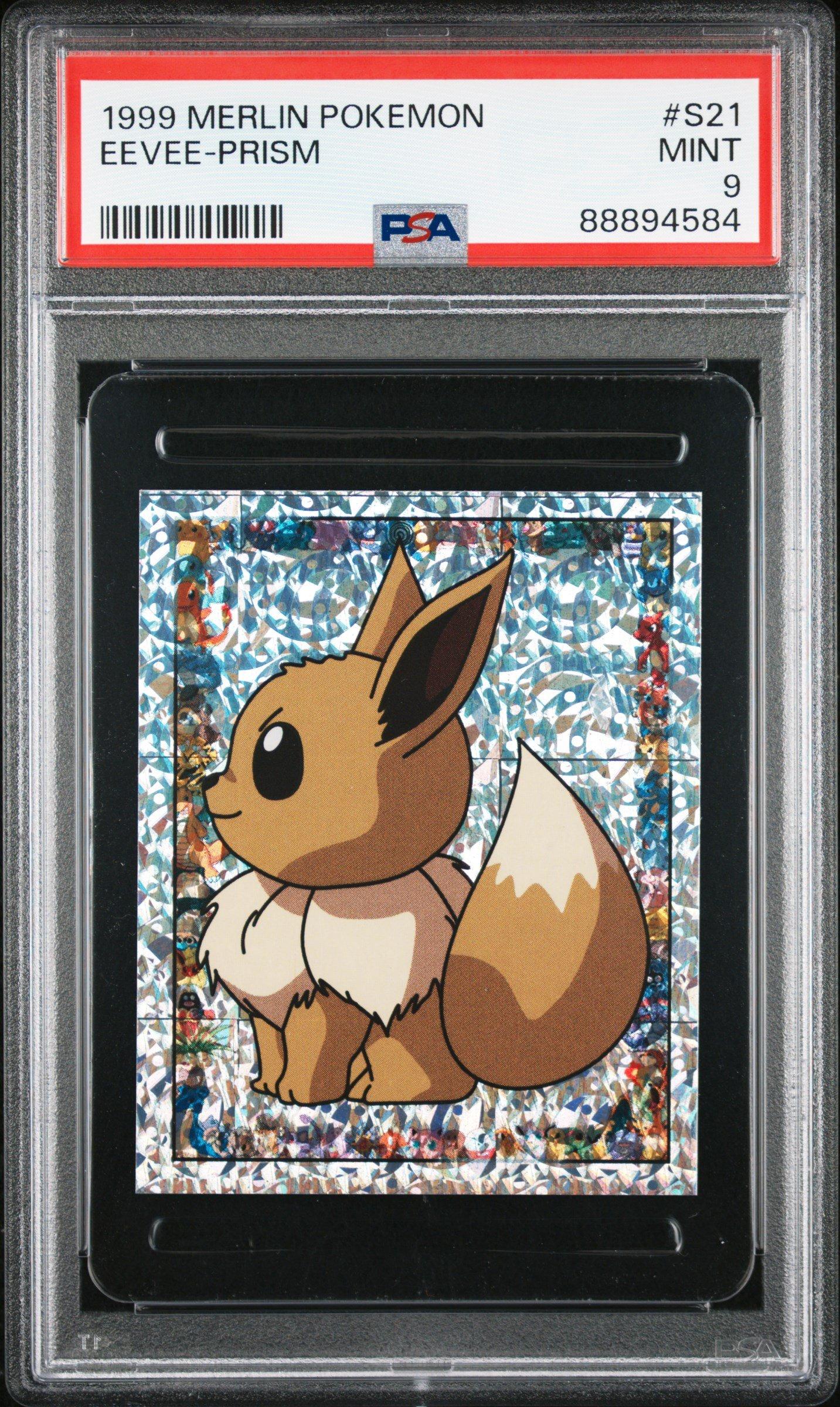 1999 Merlin Pokemon S21 Eevee-prism PSA 9 Graded Card | GameStop
