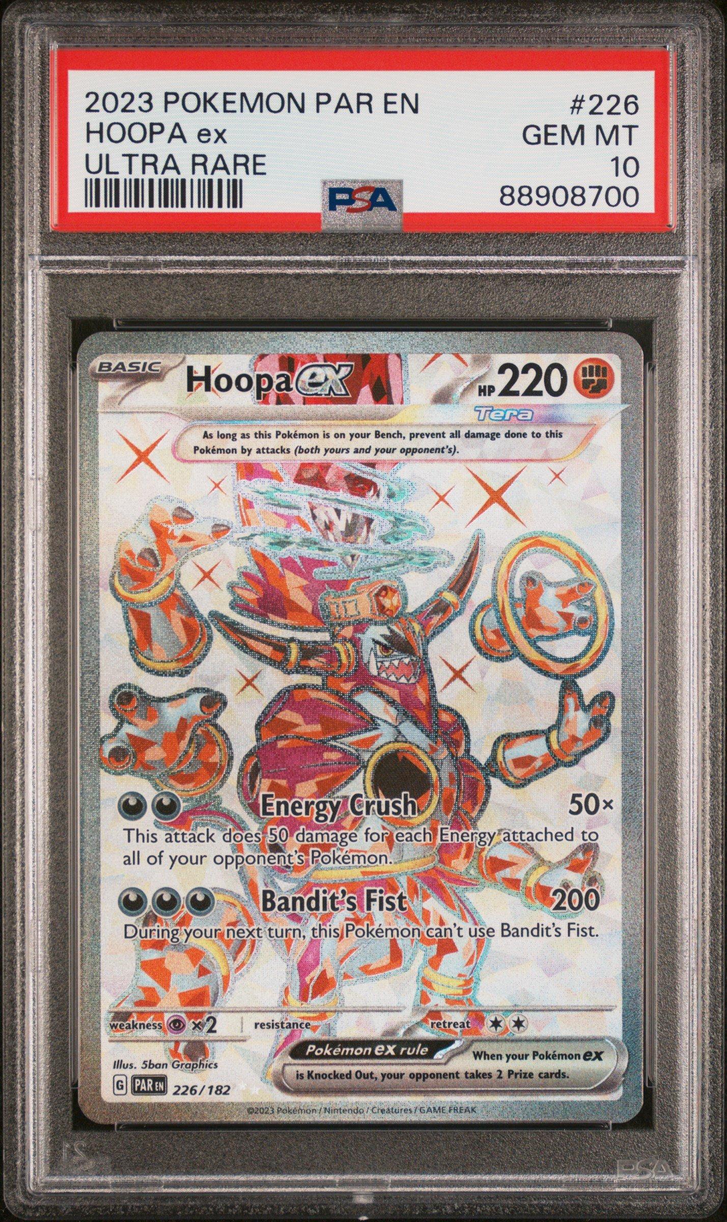 2023 Pokemon Par En-paradox Rift 226 Hoopa Ex Ultra Rare PSA 10