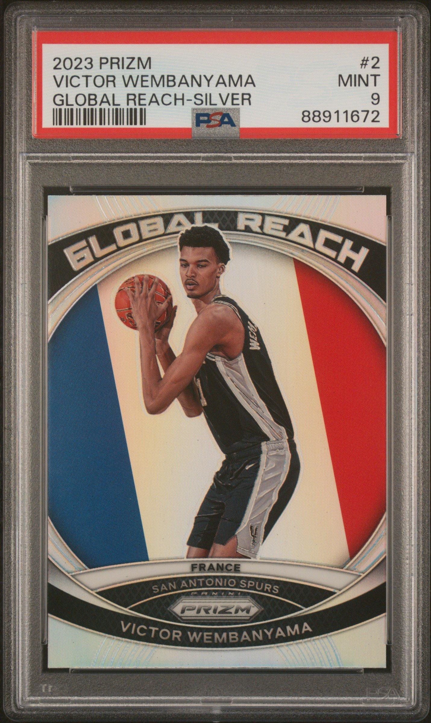 2023 Panini Prizm Global Reach 2 Victor Wembanyama Silver Prizm 