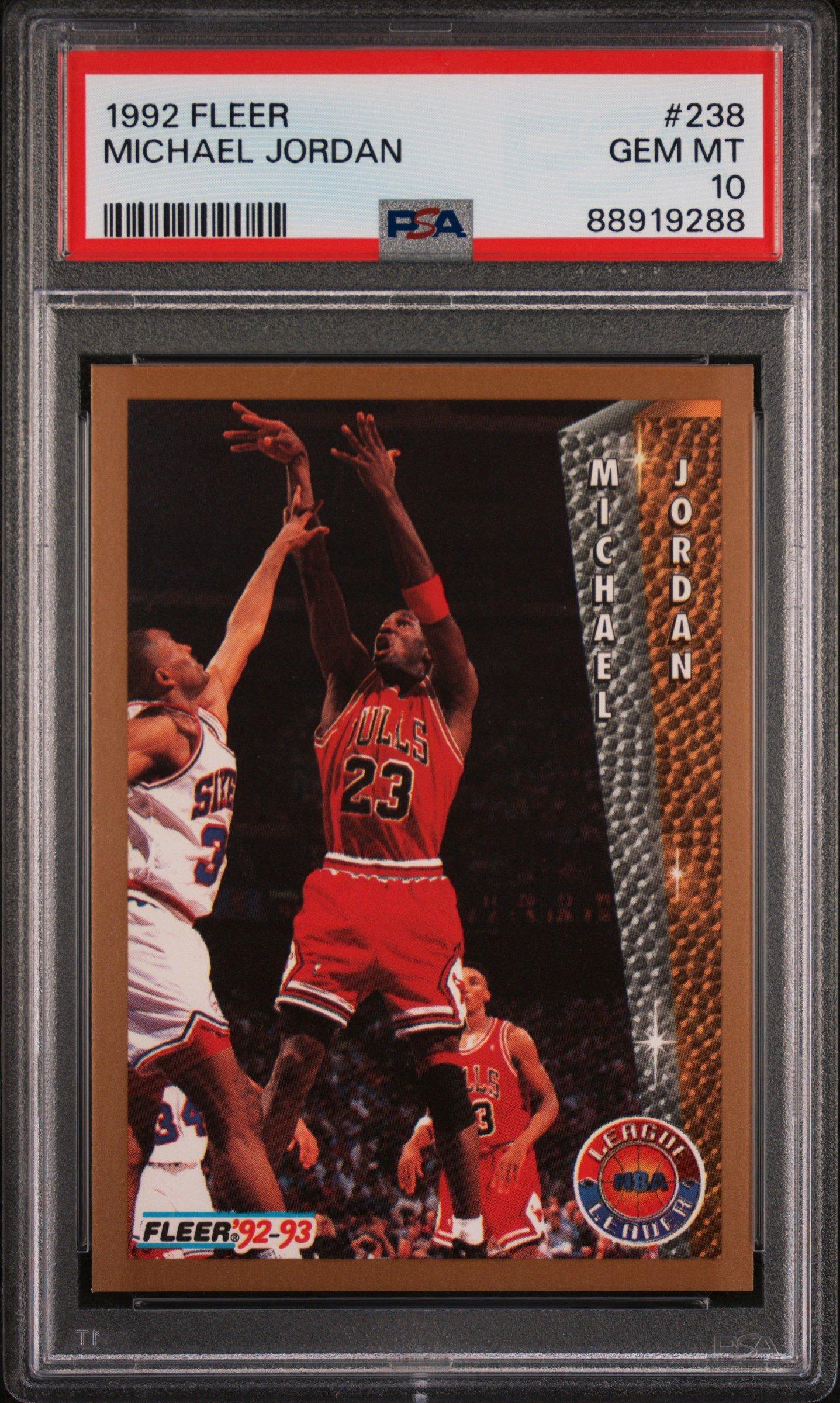 1992 Fleer 238 Michael Jordan PSA 10