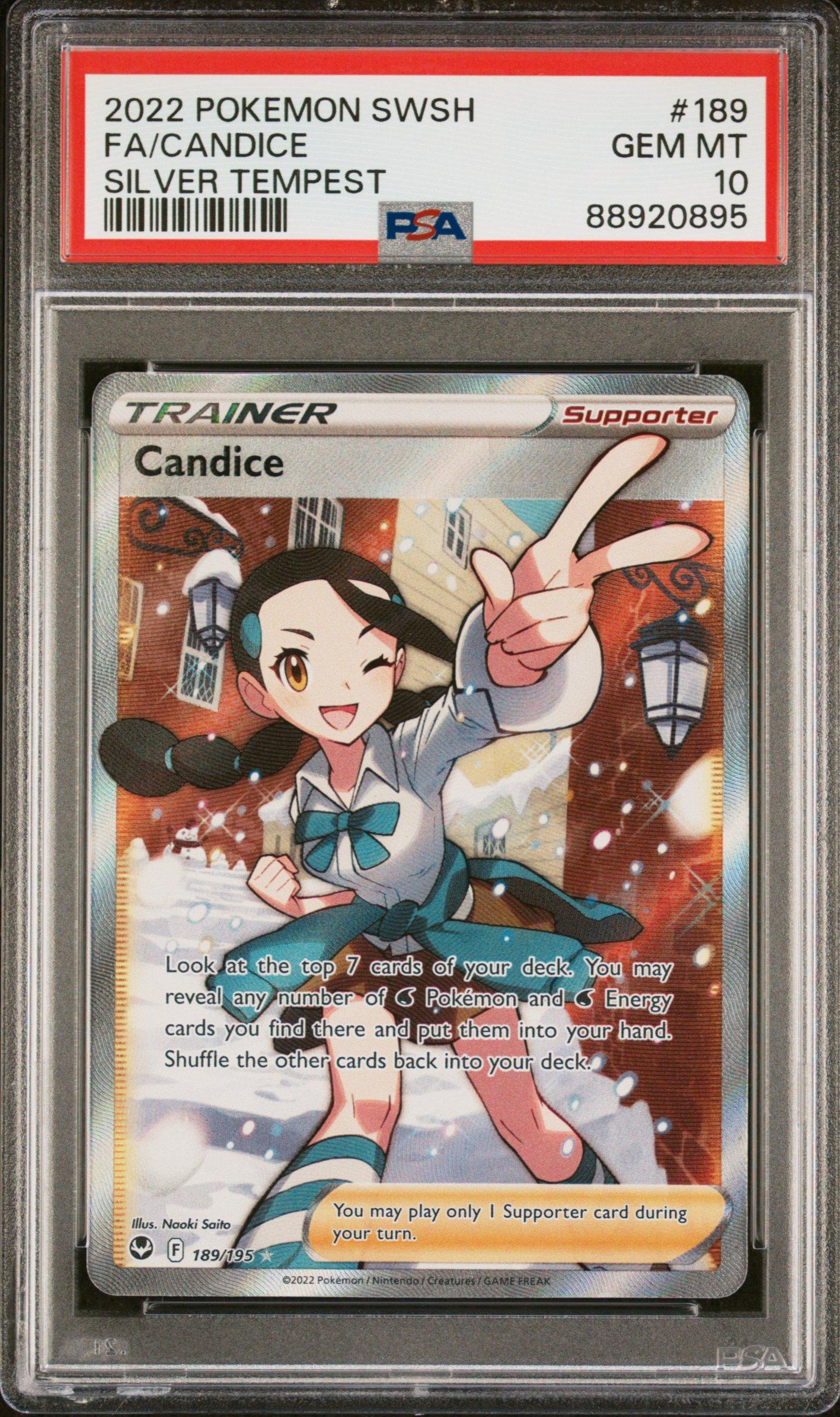 2022 Pokemon Sword & Shield Silver Tempest 189 Full Art/candice