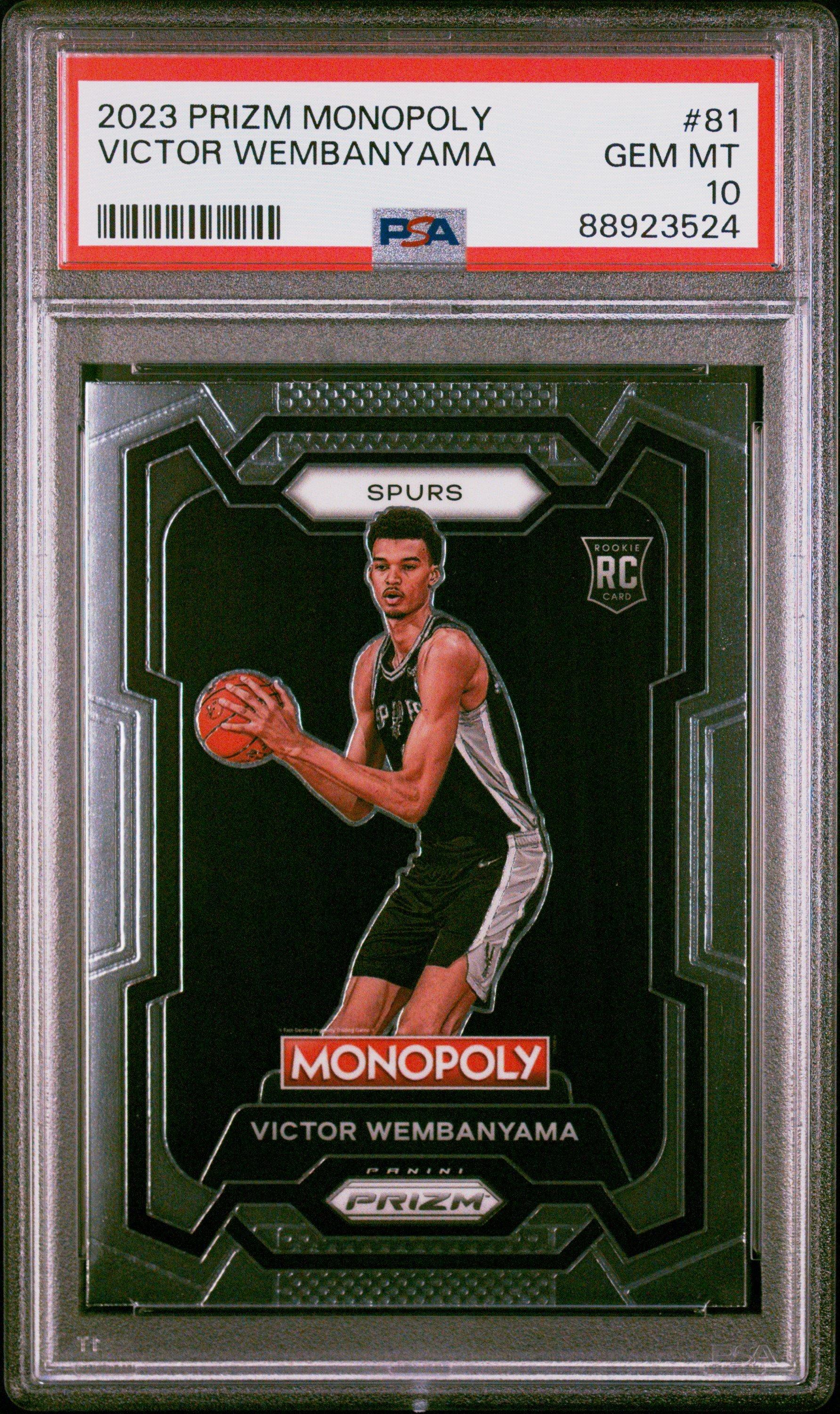 2023 Panini Prizm Monopoly 81 Victor Wembanyama PSA 10 Graded Card