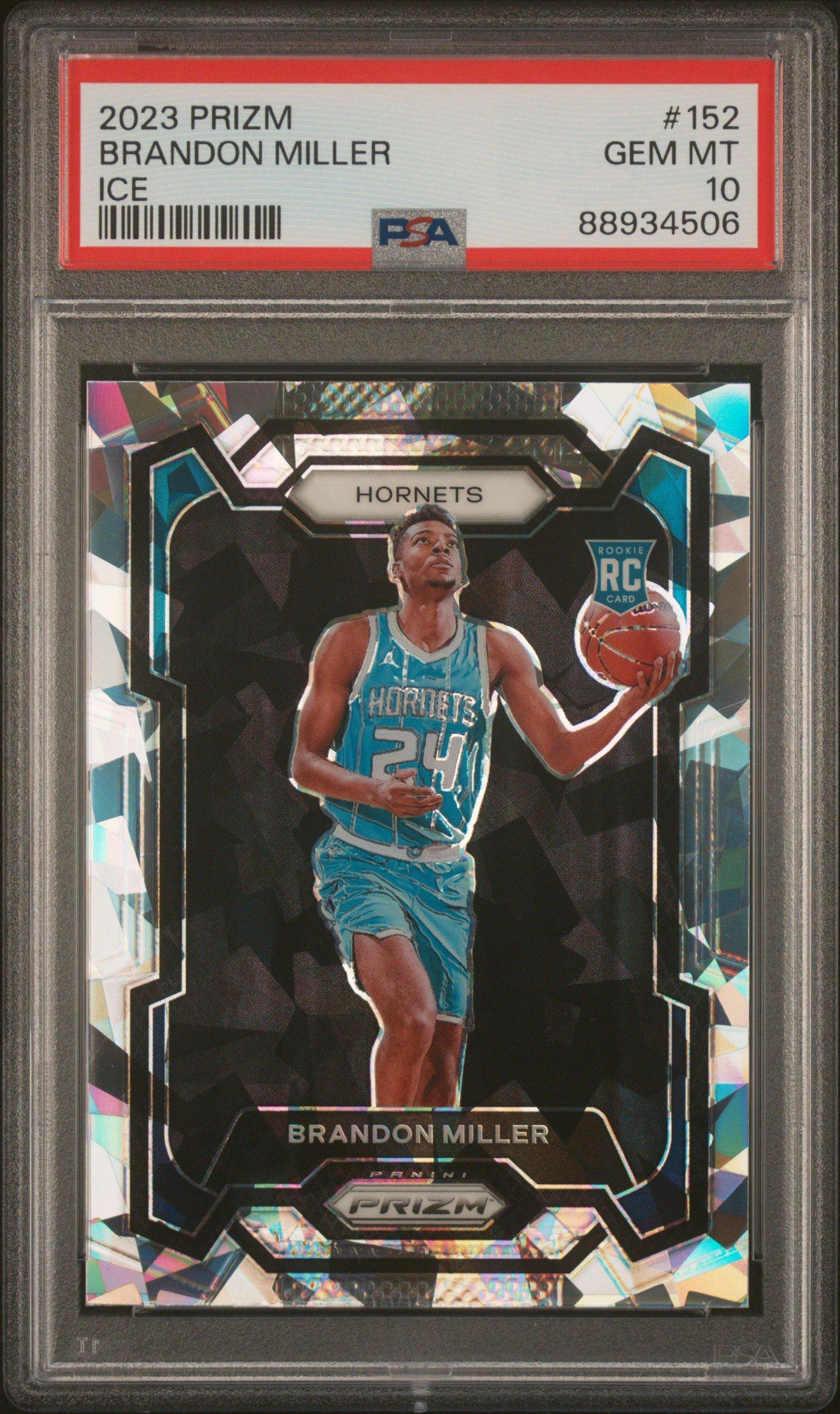 2023 Panini Prizm 152 Brandon Miller Ice PSA