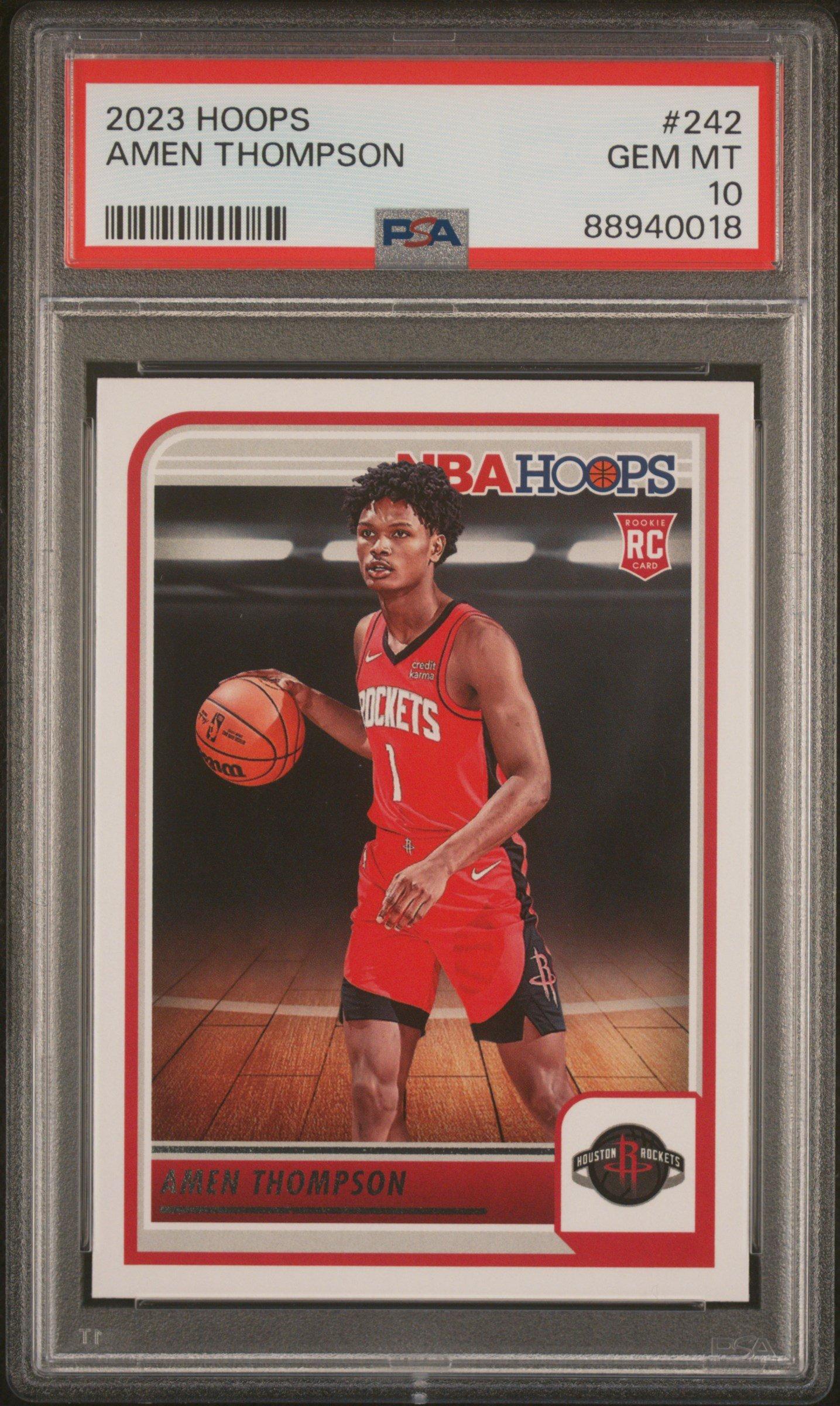 2023 Panini Nba Hoops 242 Amen Thompson PSA 10