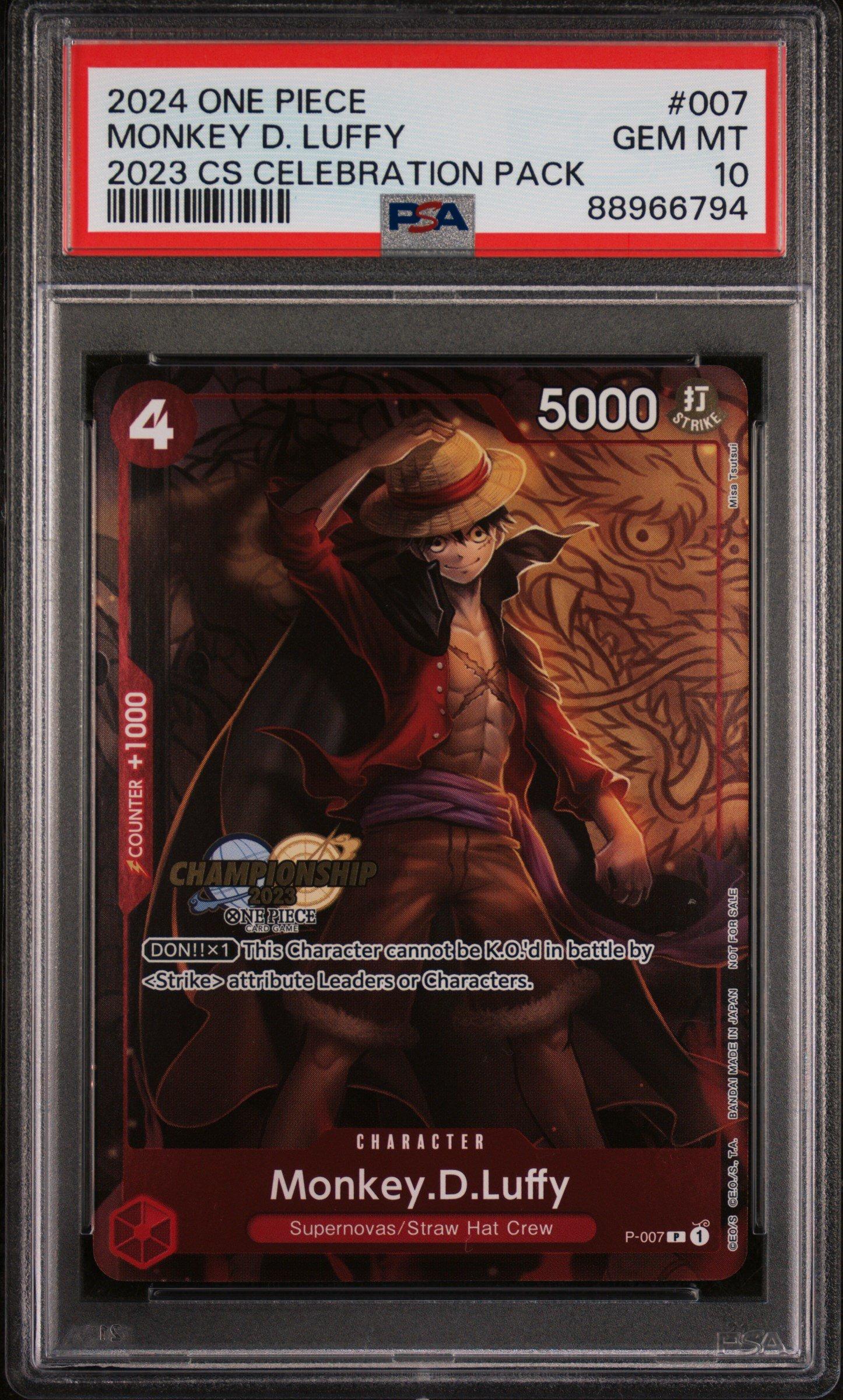 2024 One Piece Championship 2023 Celebration Pack 007 Monkey D