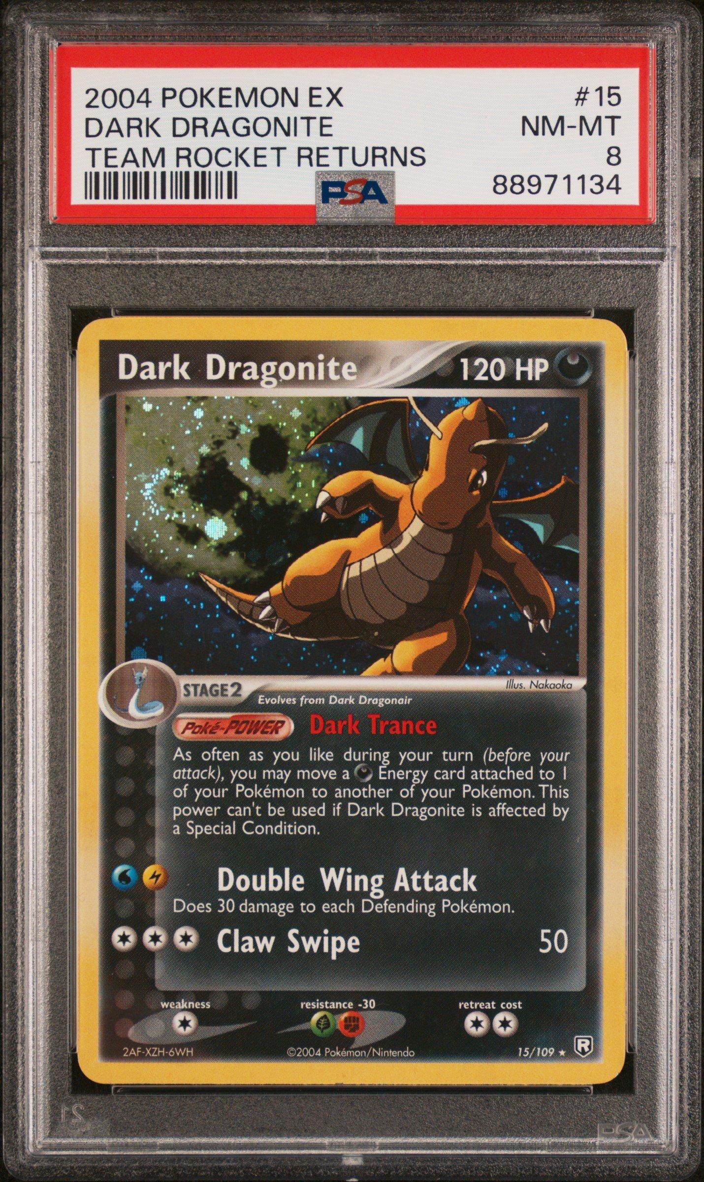 PSA8 旧裏 わるいカイリュー DARK DRAGONITE てしたをよぶ Dark Dragonite #149 Prices | Pokemon Japanese Rocket Gang