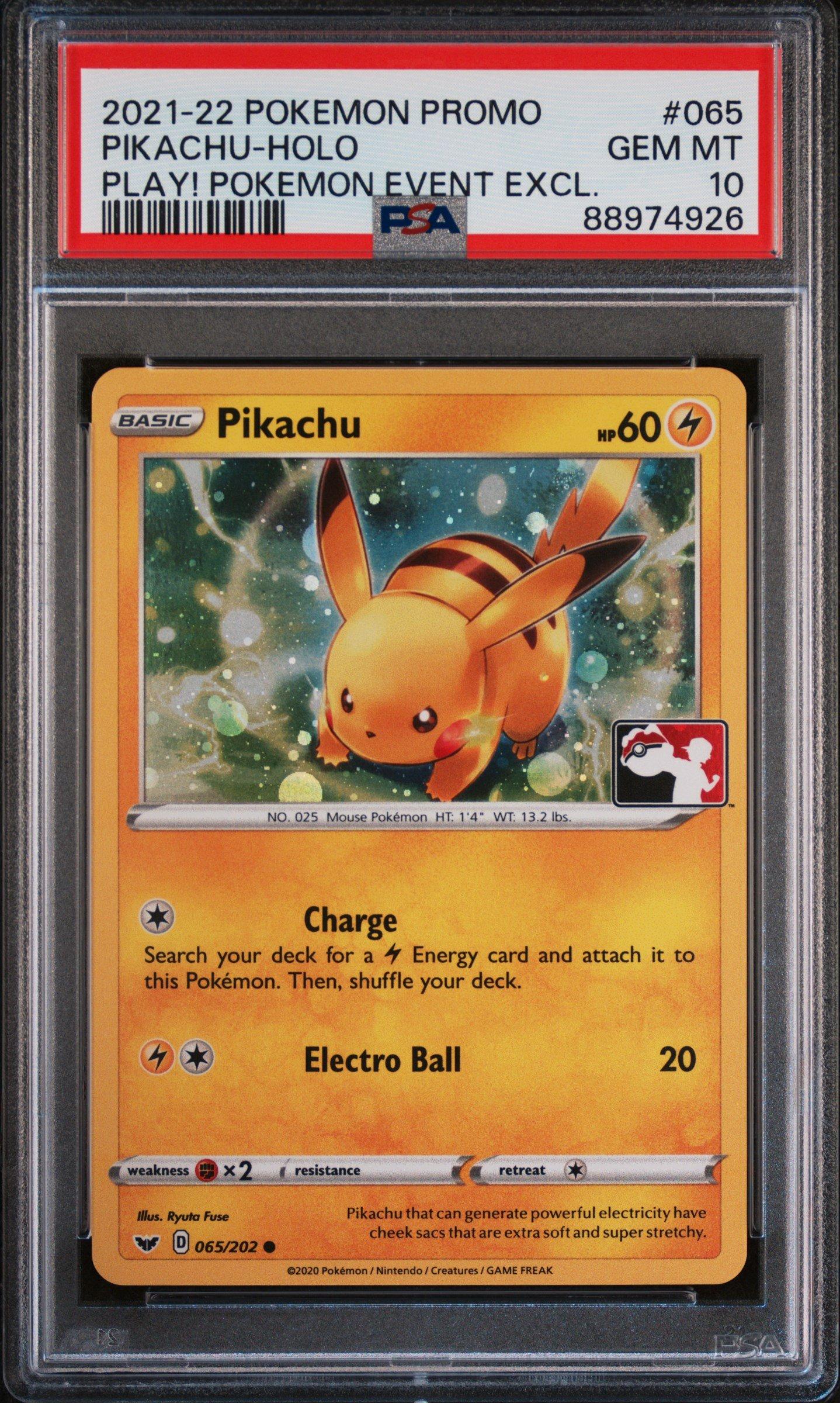 2021-22 Pokemon Promo 065 Pikachu-holo Play! Pokemon Event