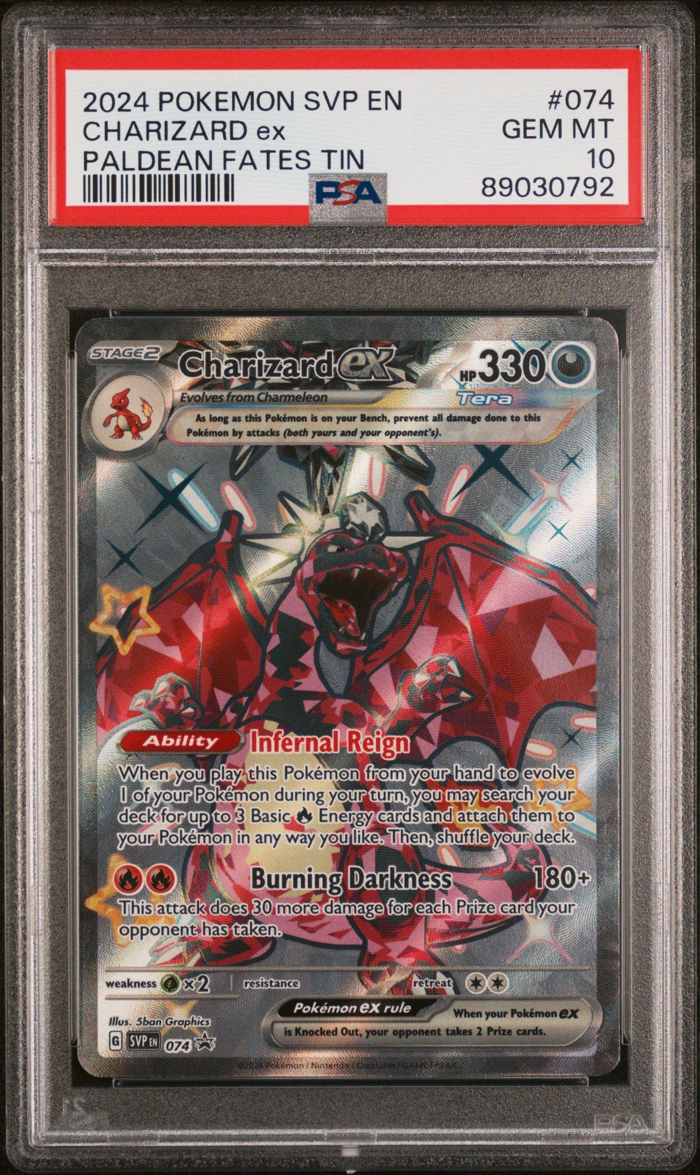 2024 Pokemon Svp En-sv Black Star Promo 074 Charizard Ex Paldean