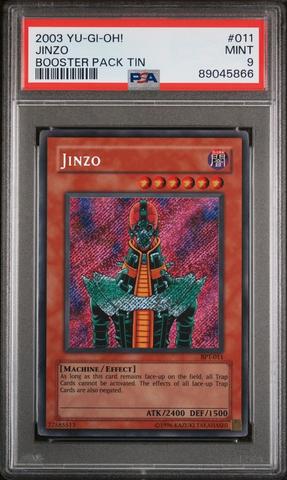 2002 Yu-gi-oh! Psv-pharaoh's Servant 000 Jinzo 1st Edition PSA 8
