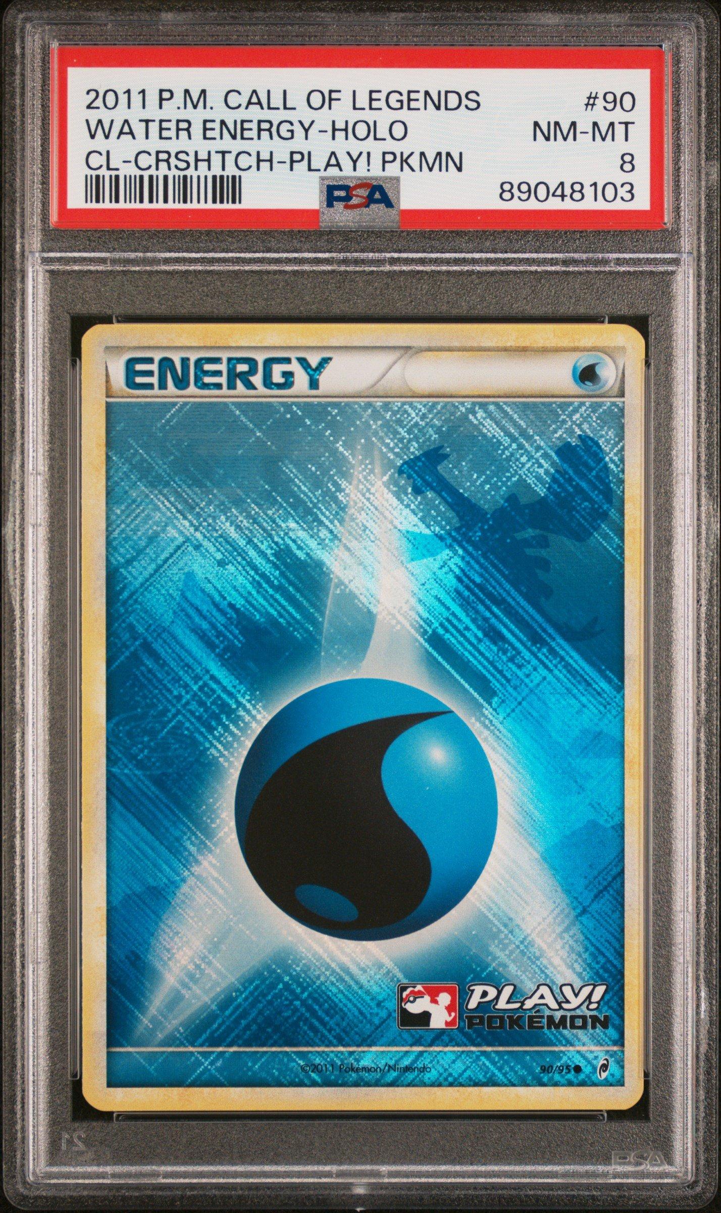 2011 Pokemon Call Of Legends 90 Water Energy-holo Crosshatch-2011