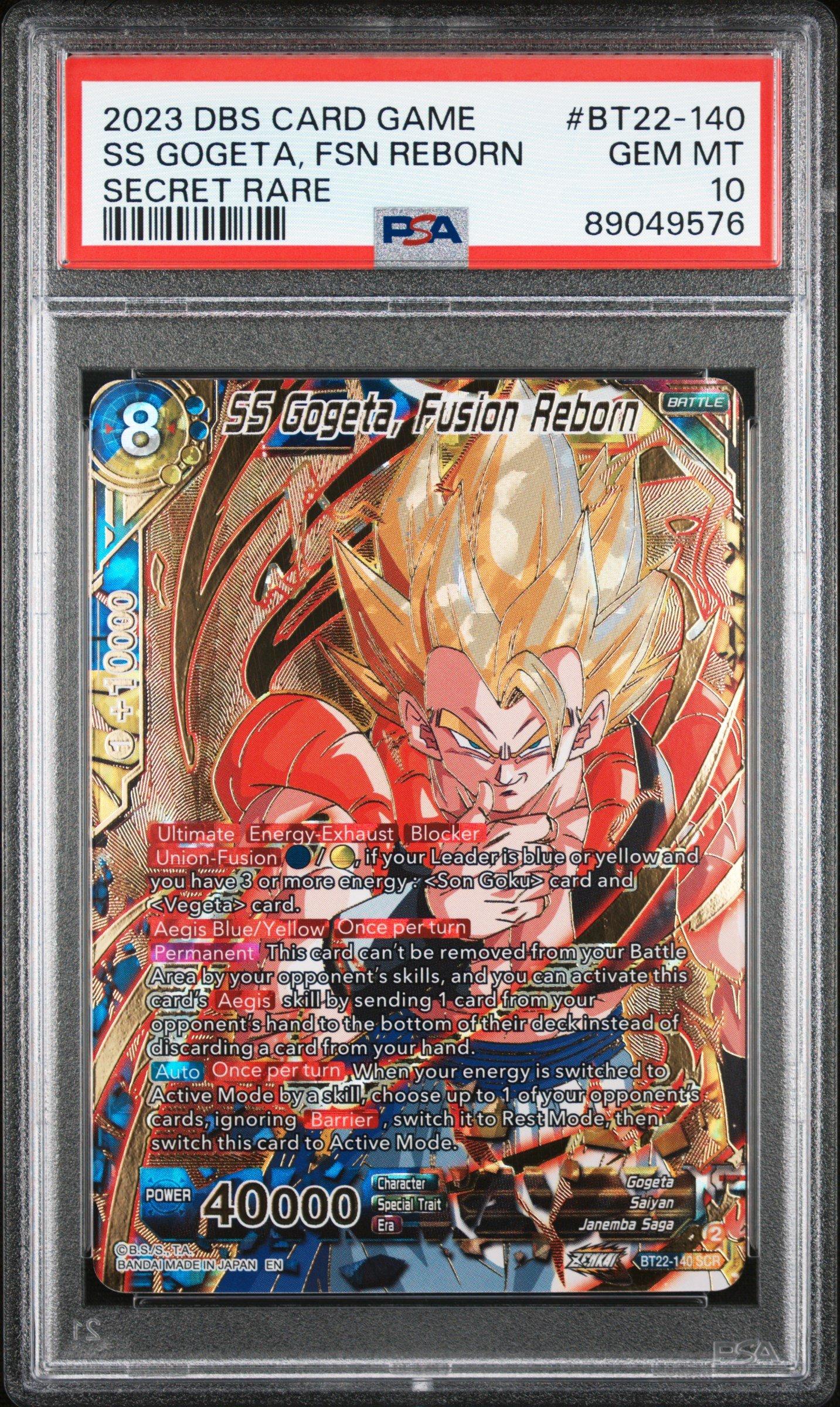 【PSA10】ドラゴンボール フュージョンワールド BT22-140 ゴジータ 2023 Dragon Ball Super Card Game Series 22 Critical Blow