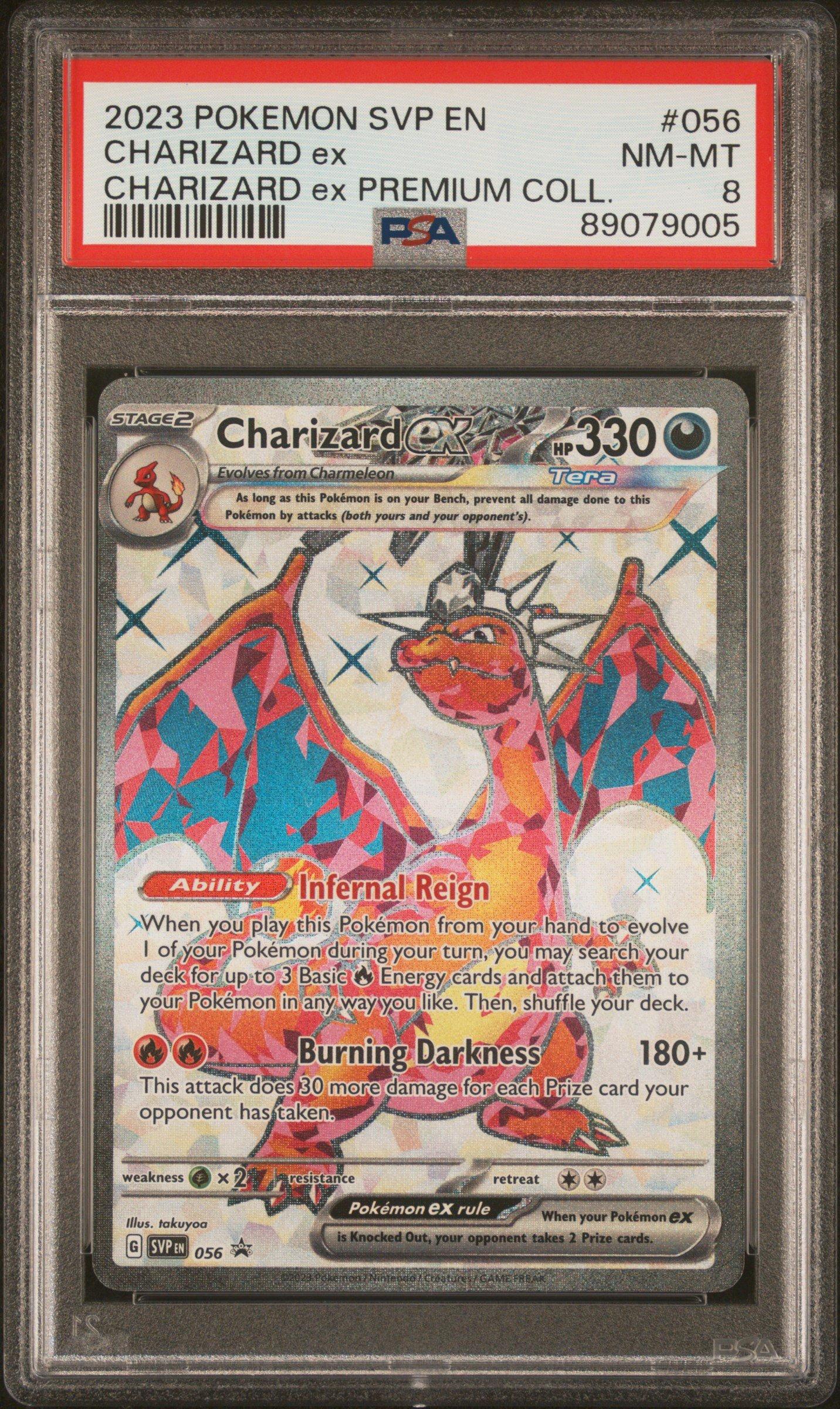 2023 Pokemon Svp En-sv Black Star Promo 056 Charizard Ex PSA 8