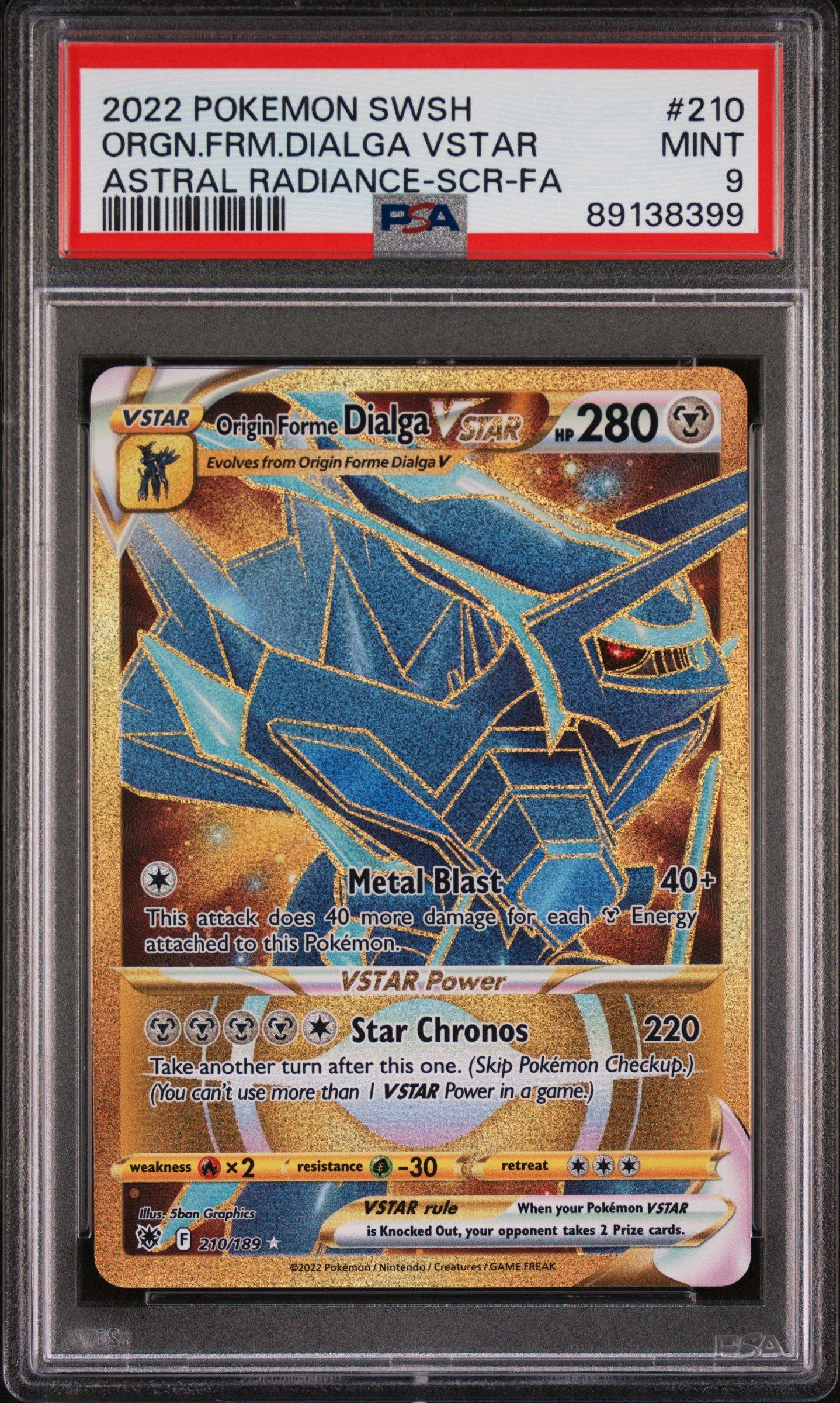 2022 Pokemon Sword & Shield Astral Radiance 210 Full Art/origin