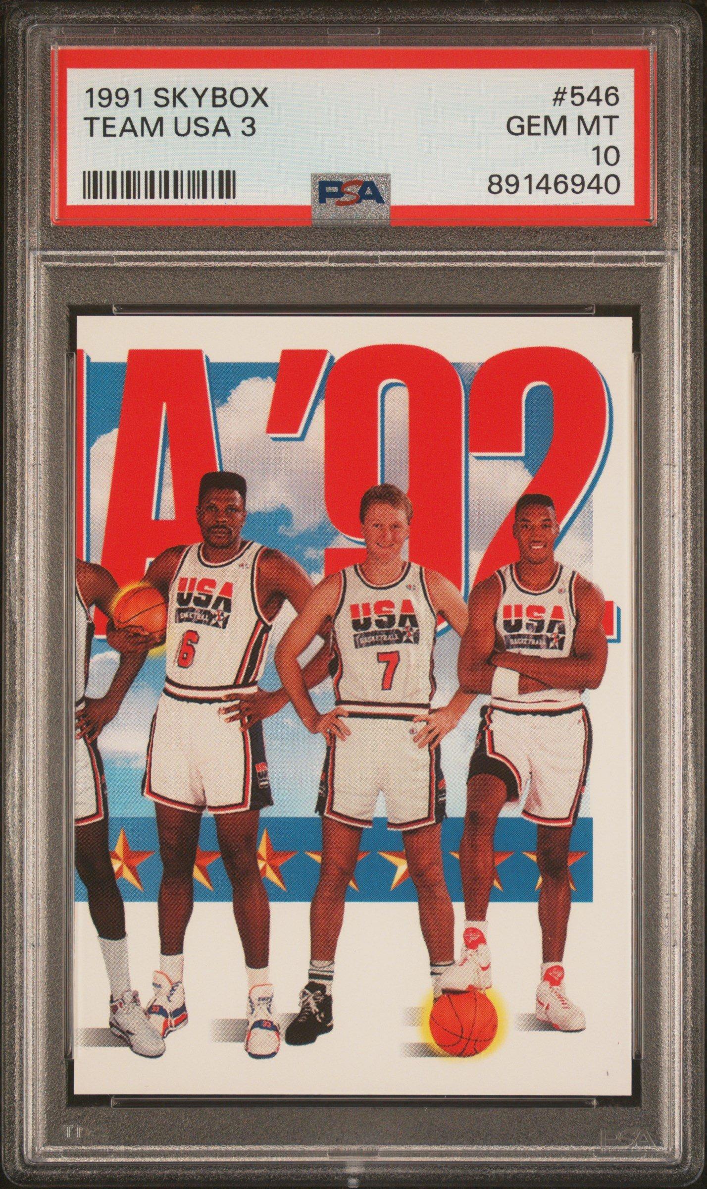 1991 Skybox 546 Team Usa 3 PSA 10