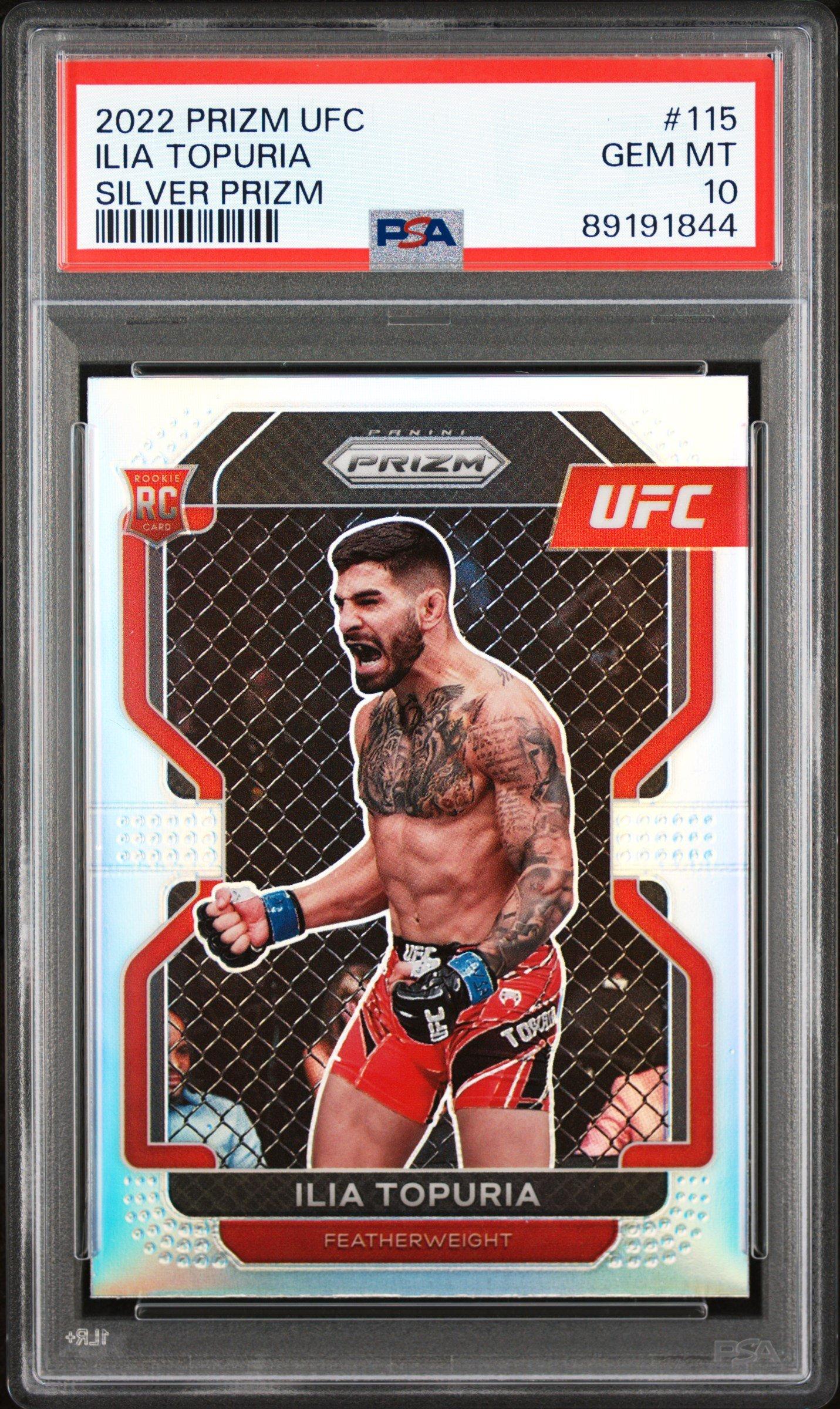 2022 Panini Prizm Ufc 115 Ilia Topuria Silver Prizm PSA 10