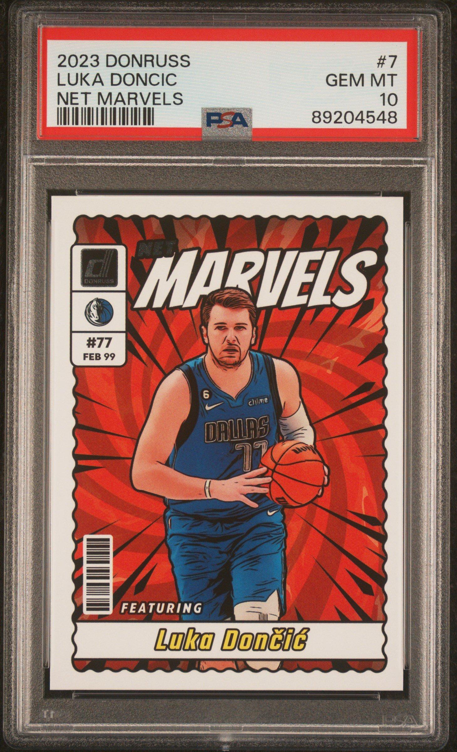 2023 Panini Donruss Net Marvels 7 Luka Doncic PSA 10