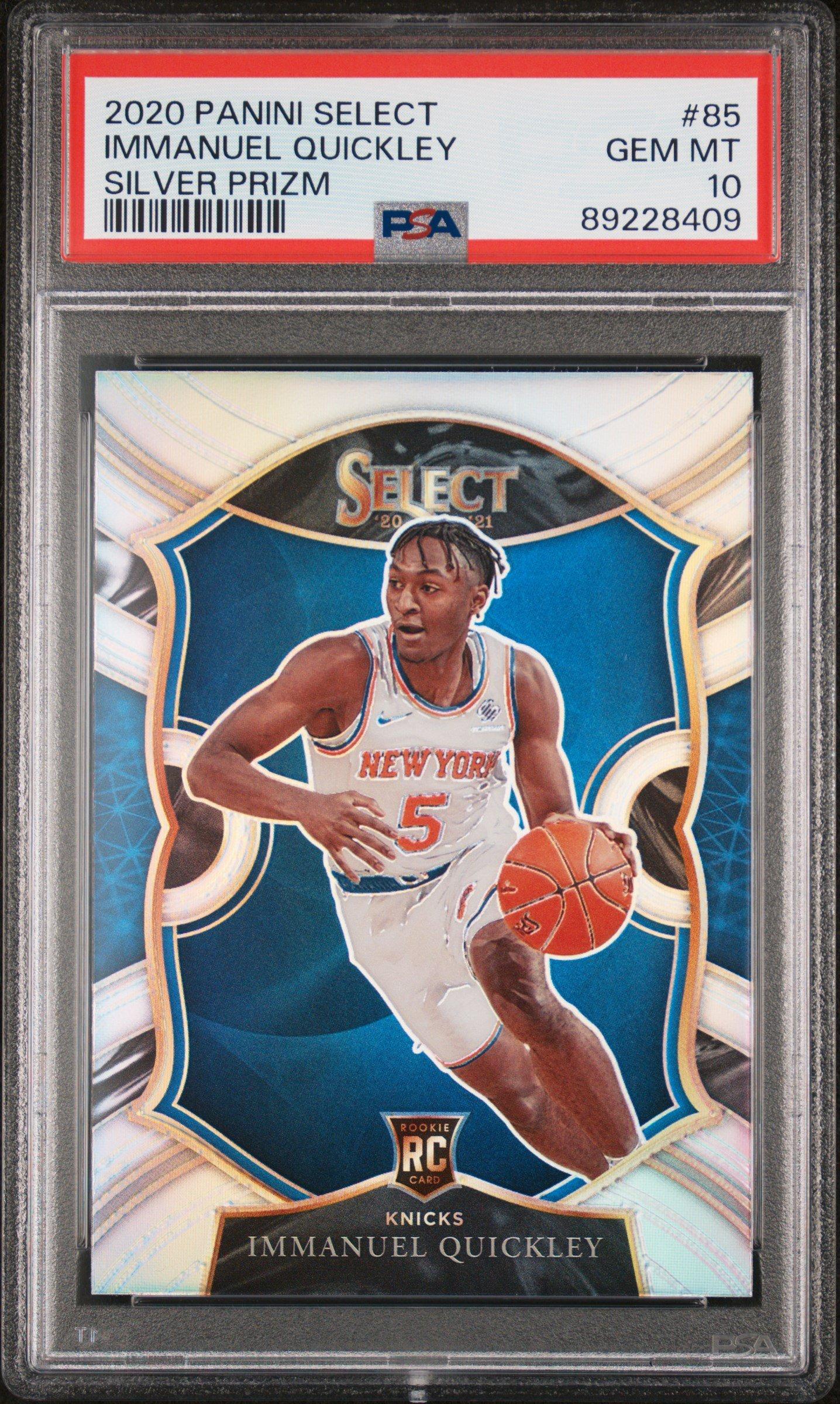 2020 Panini Select 85 Immanuel Quickley Silver Prizm PSA 10