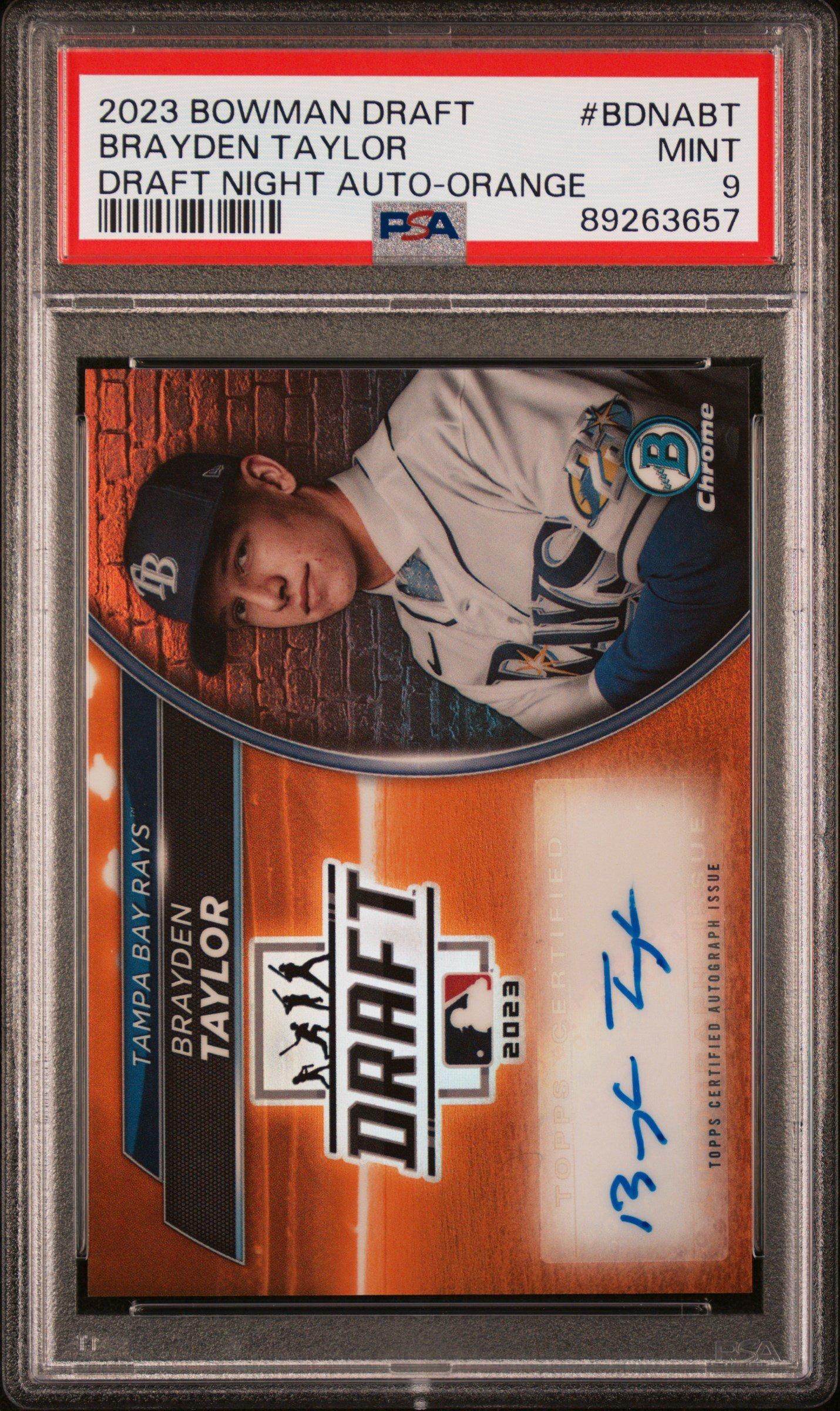 2023 Bowman Draft Bowman Draft Night Autograph Bdnabt Brayden 