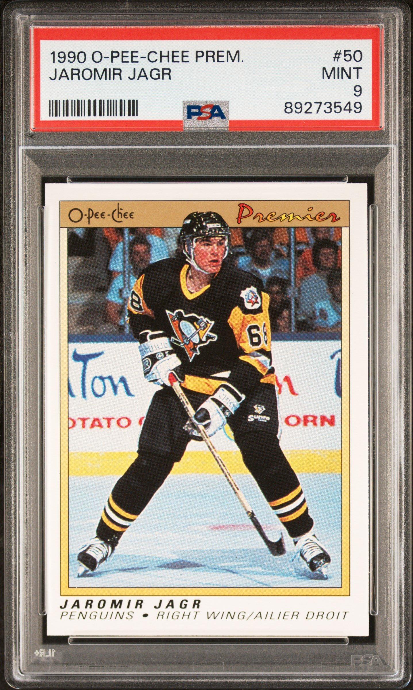 1990 O-pee-chee Premier 50 Jaromir Jagr PSA 9