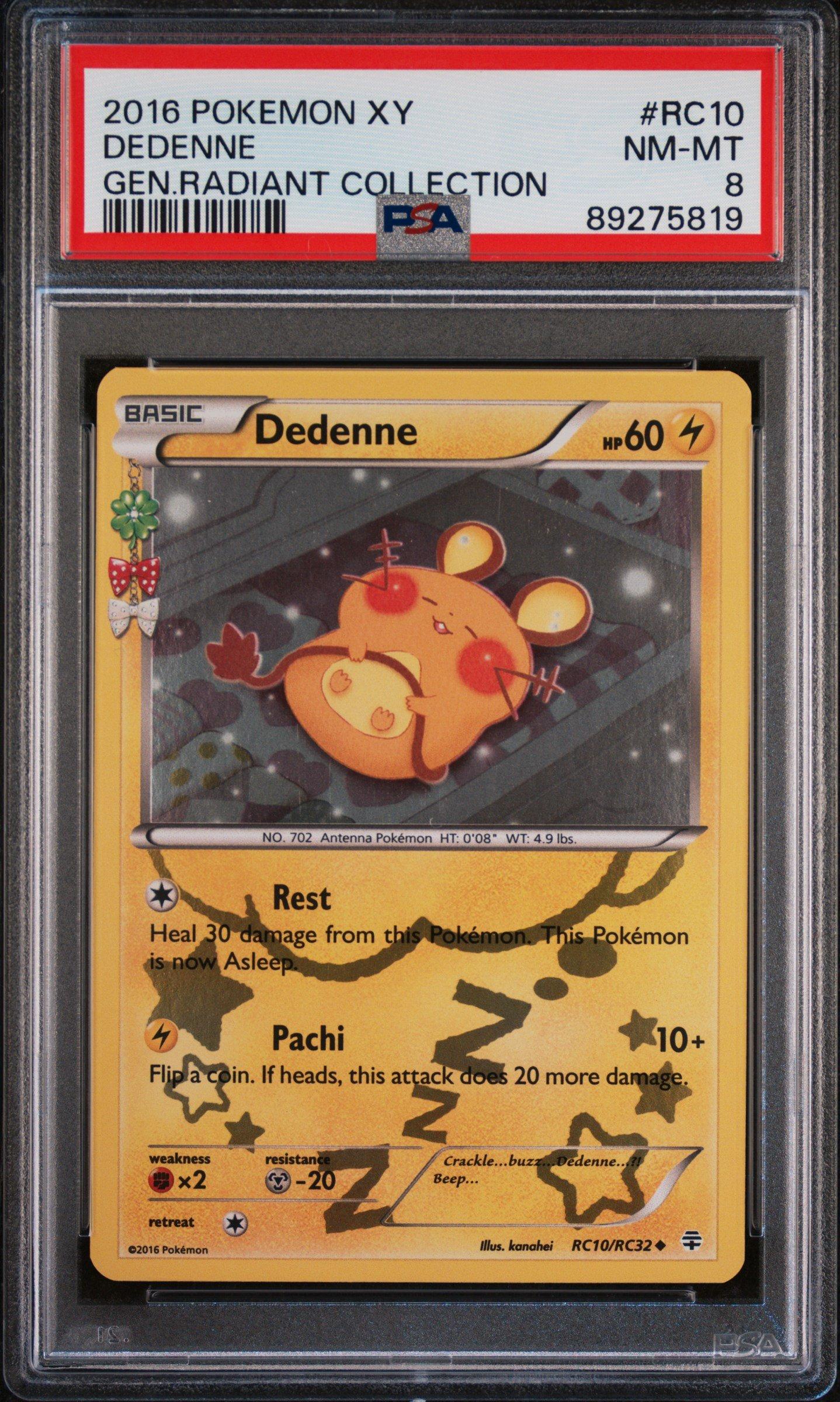 2016 Pokemon Xy Generations Radiant Collection Rc10 Dedenne