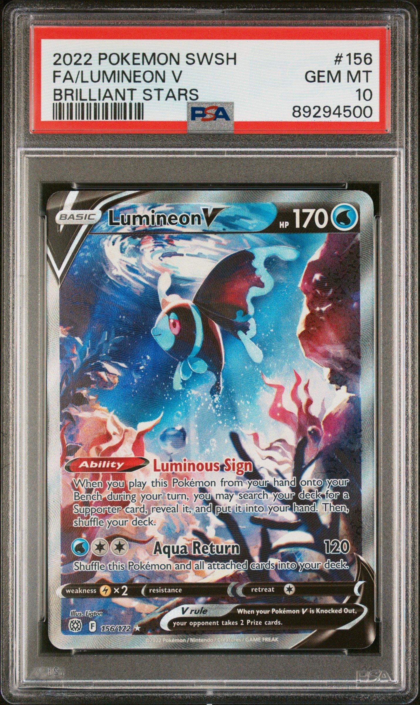 PSA10 ネオラントV lumineon 2022 48 PSA10 ネオラントV lumineon 2022 48 PSA 10 Lumineon V Full