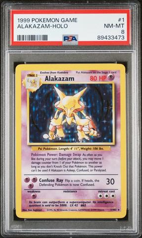 1999 Pokemon Game 1 Alakazam-holo PSA 8 Graded Card | GameStop
