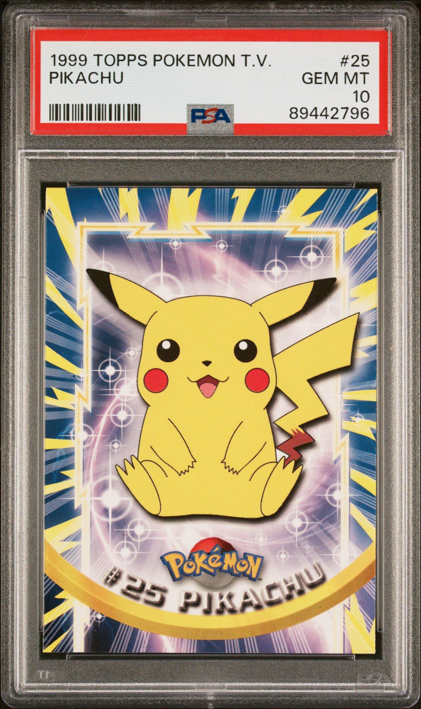 1999 Topps Pokemon Tv 25 Pikachu PSA 10 Graded Card | GameStop
