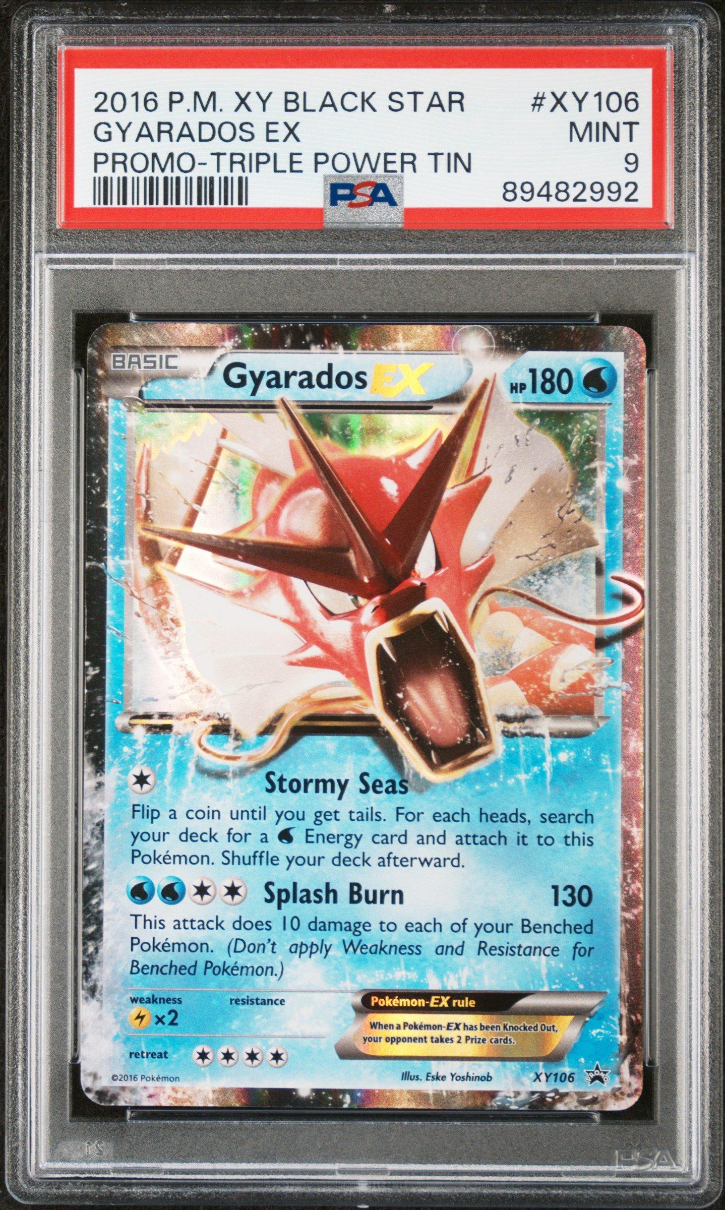2016 Pokemon Xy Black Star Promo Xy106 Gyarados Ex Triple Power