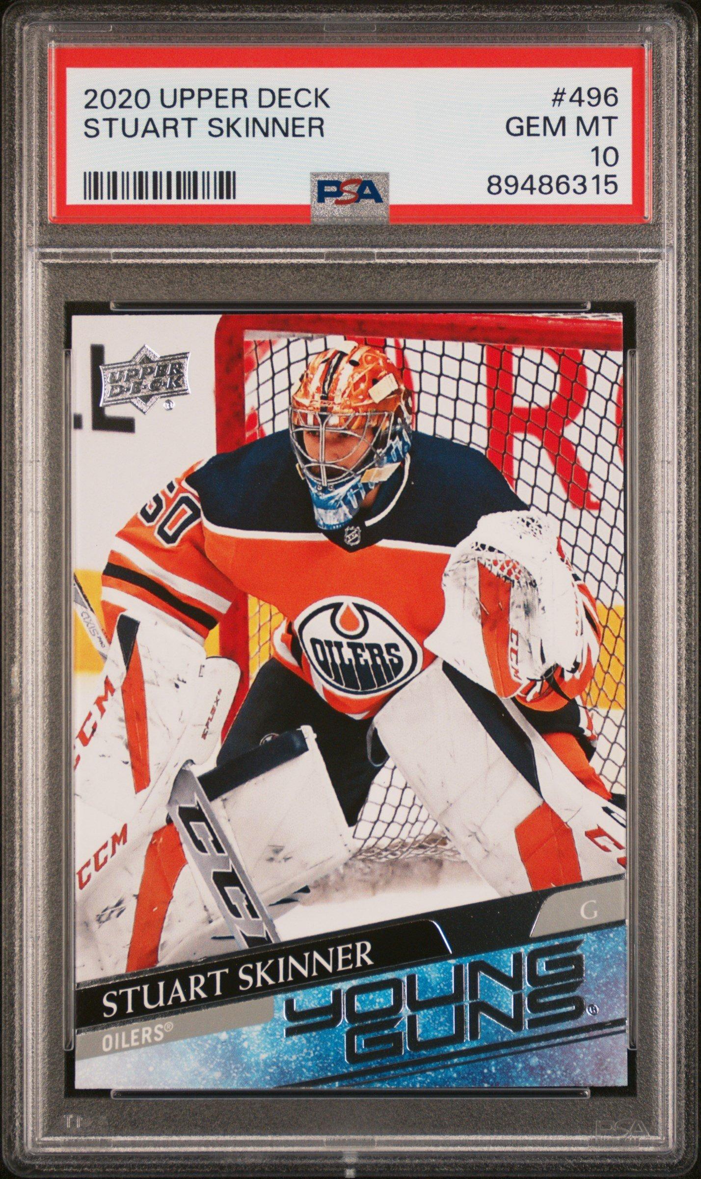 2020 Upper Deck 496 Stuart Skinner PSA 10