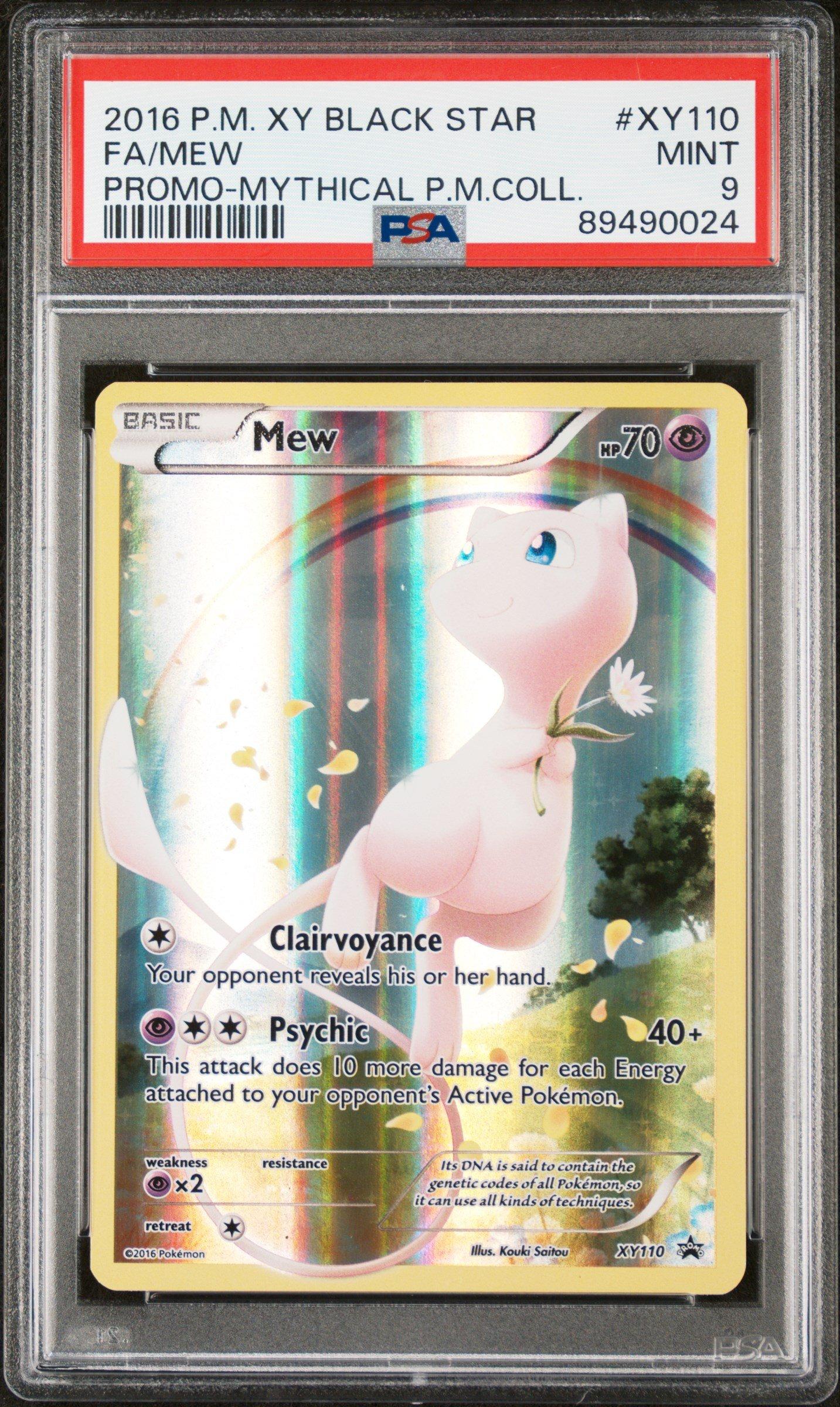 2016 Pokemon Xy Black Star Promo Xy110 Full Art/mew Mythical
