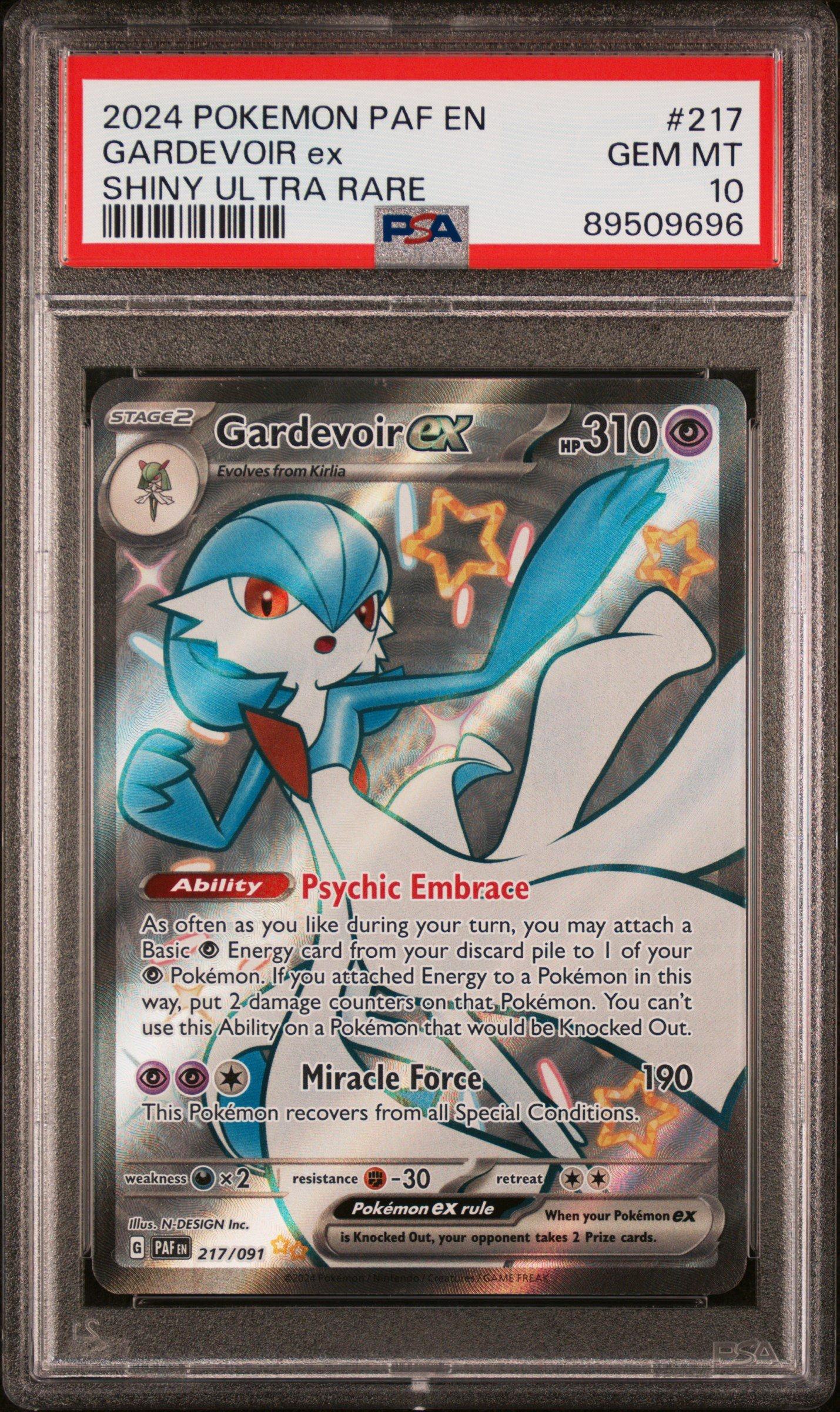 2024 Pokemon Paf En-paldean Fates 217 Gardevoir Ex Shiny Ultra Rare PSA 10  Graded Card | GameStop